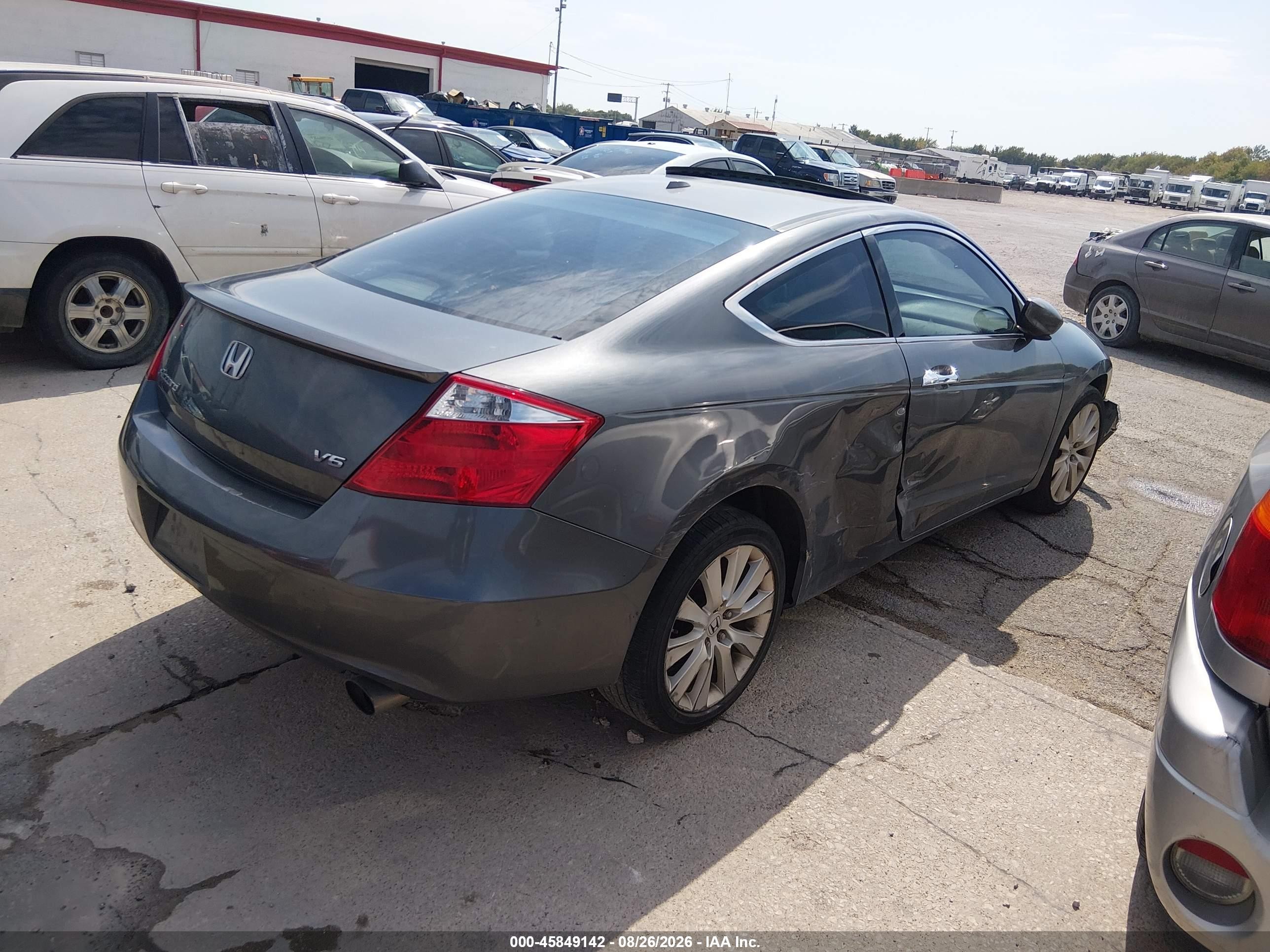 2008 Honda Accord 3.5 Ex-l Серый vin: 1HGCS22808A001565