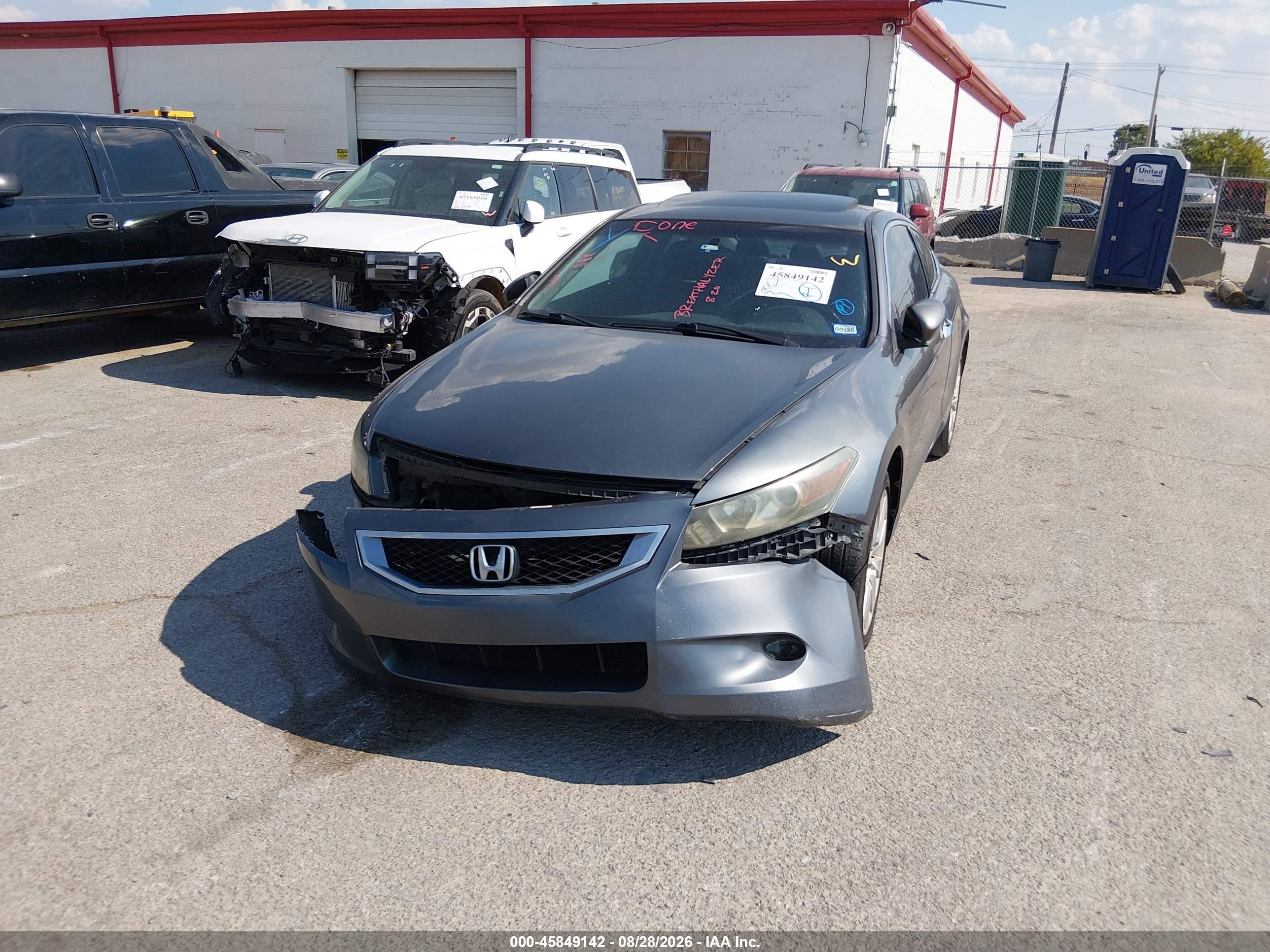 2008 Honda Accord 3.5 Ex-l Серый vin: 1HGCS22808A001565