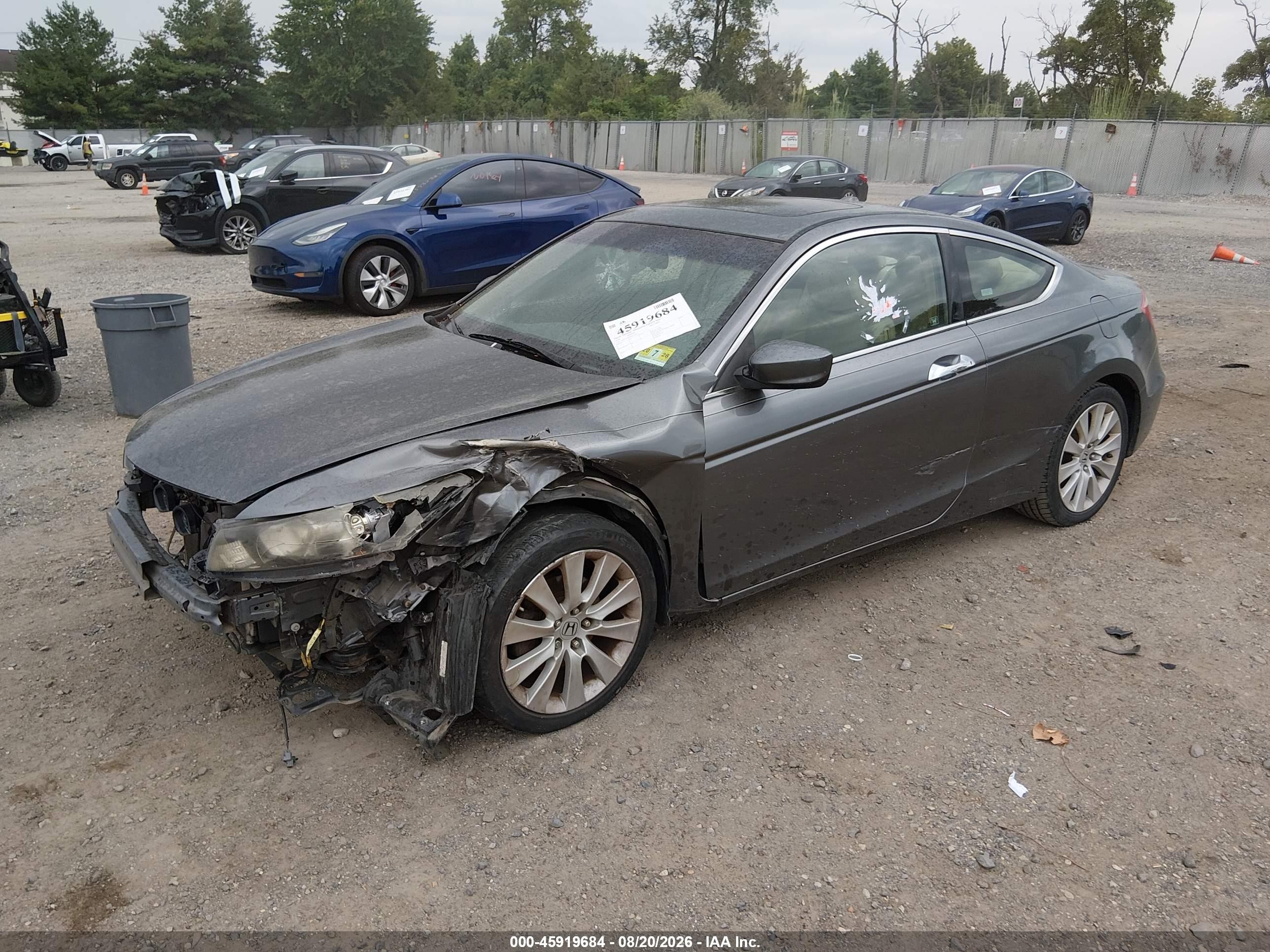 2008 Honda Accord 3.5 Ex-l Gray vin: 1HGCS22808A014302