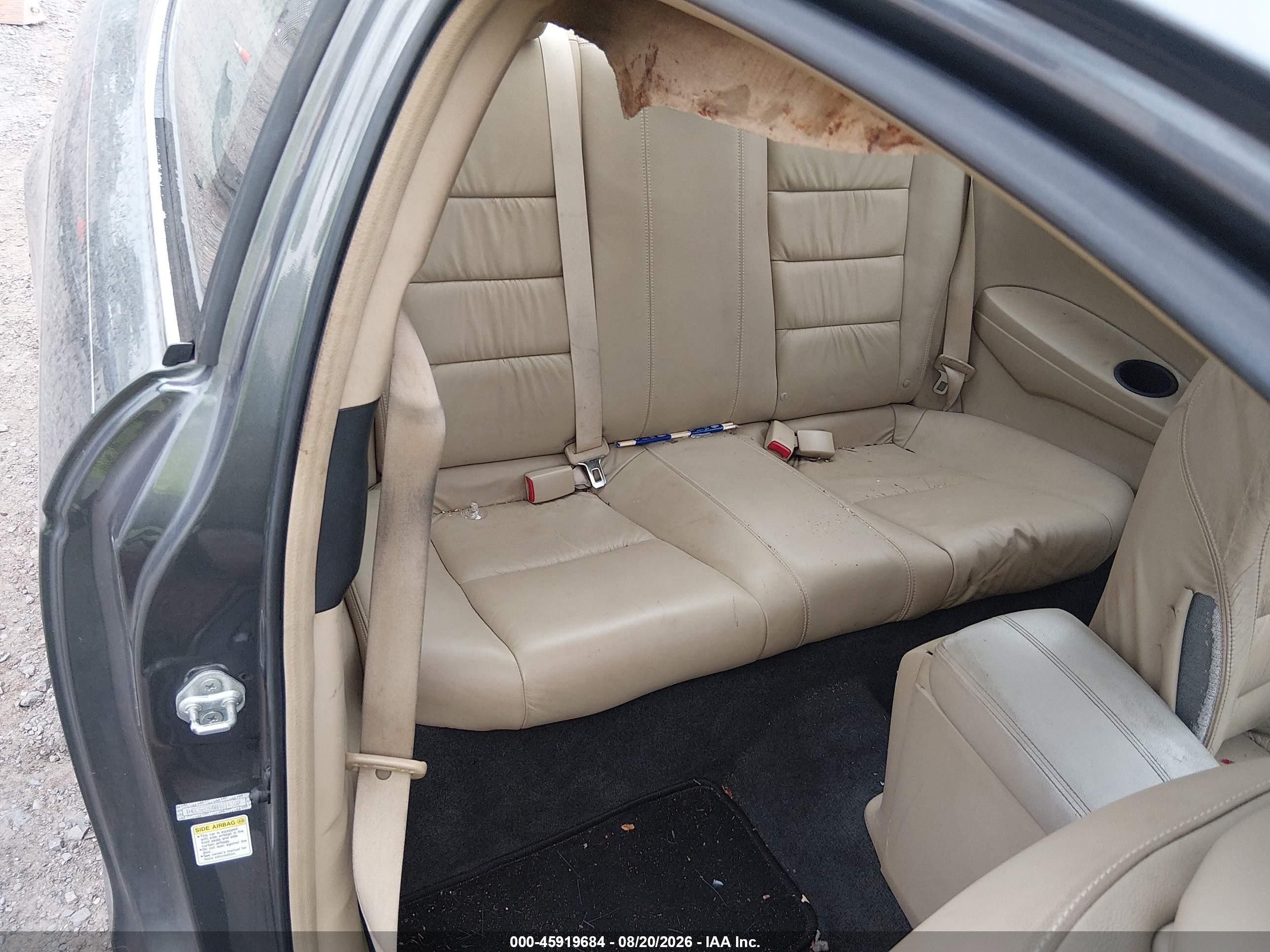 2008 Honda Accord 3.5 Ex-l Gray vin: 1HGCS22808A014302