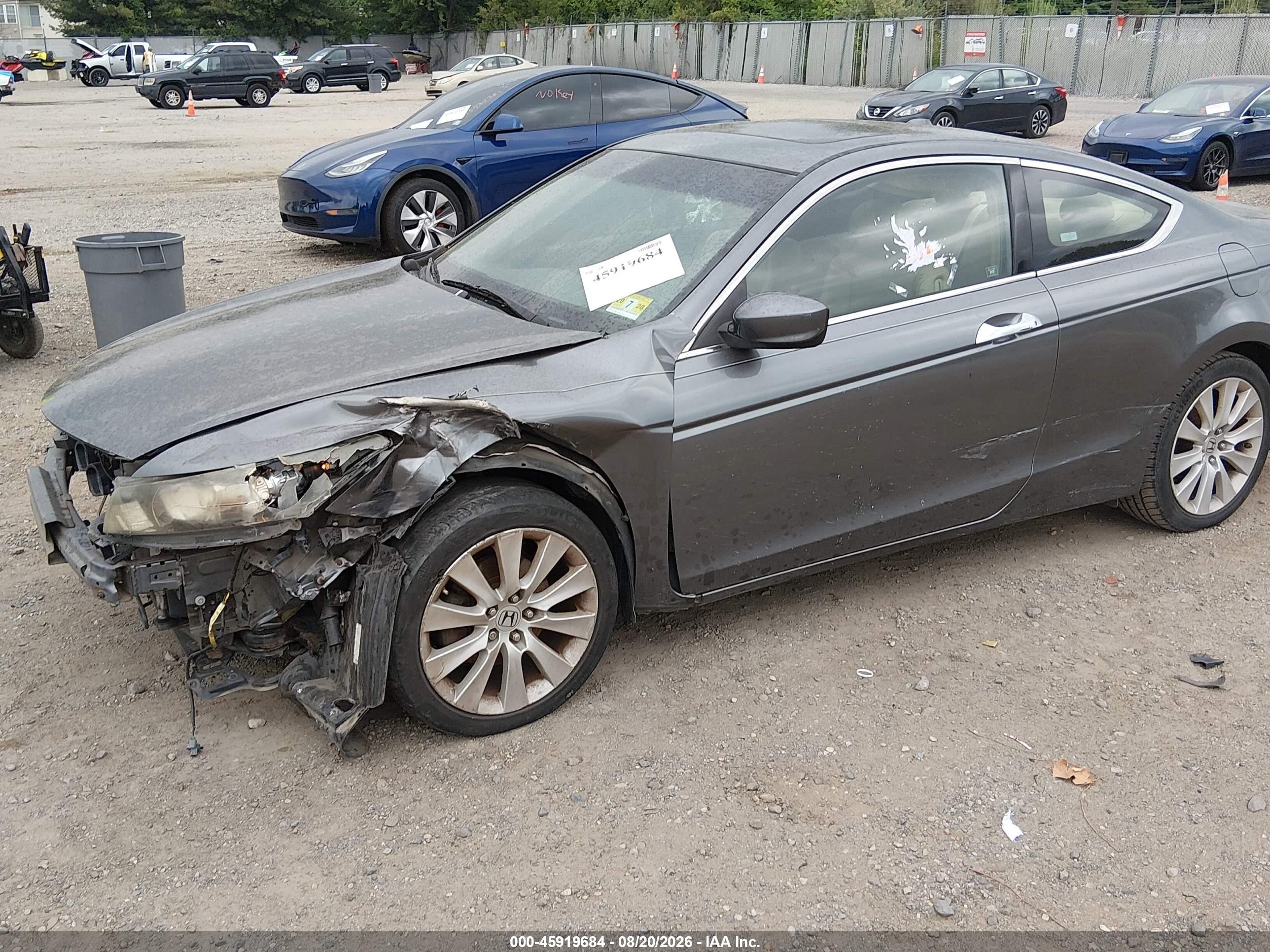 2008 Honda Accord 3.5 Ex-l Gray vin: 1HGCS22808A014302