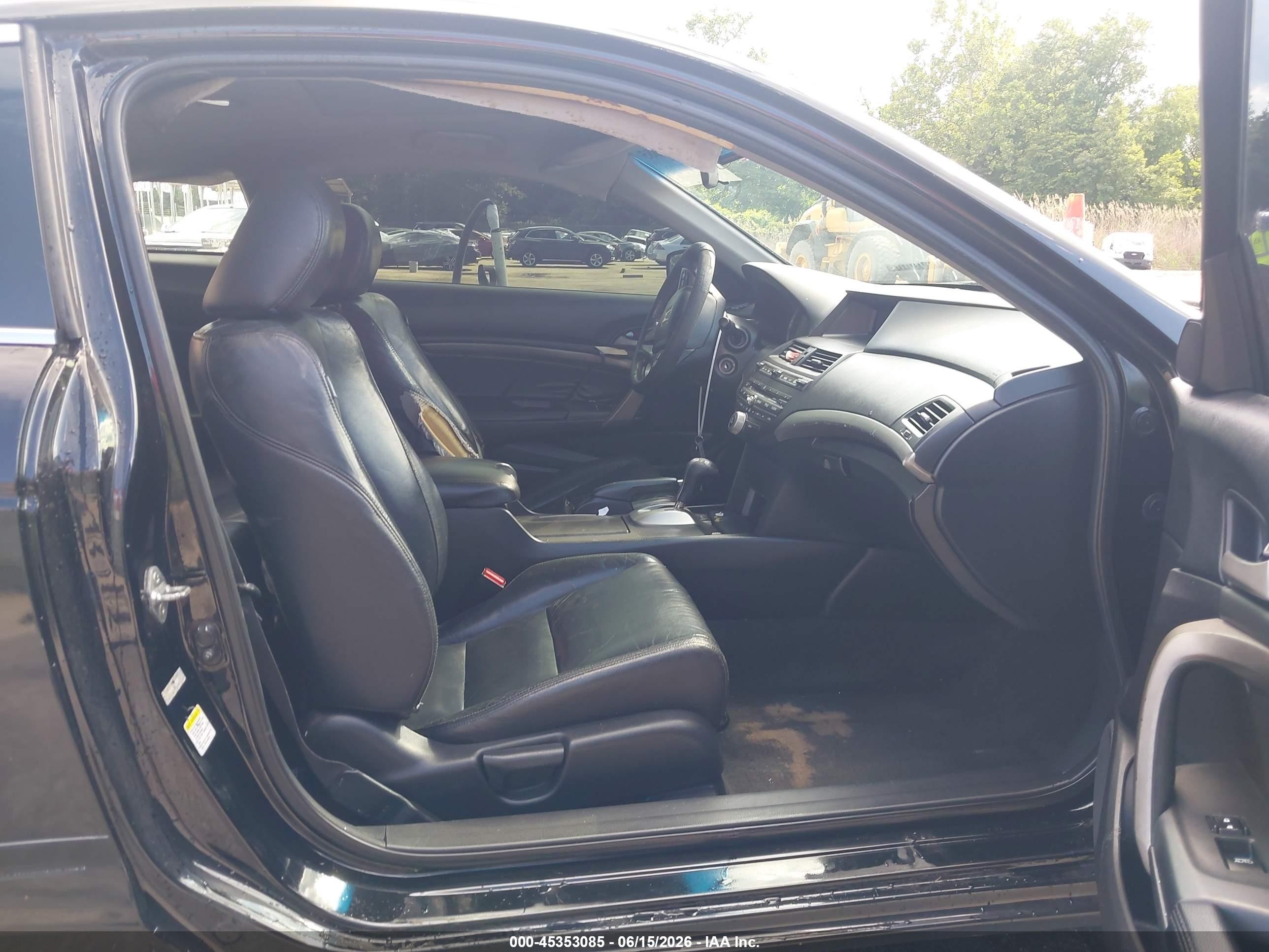 2009 Honda Accord 3.5 Ex-l Black vin: 1HGCS22809A001583