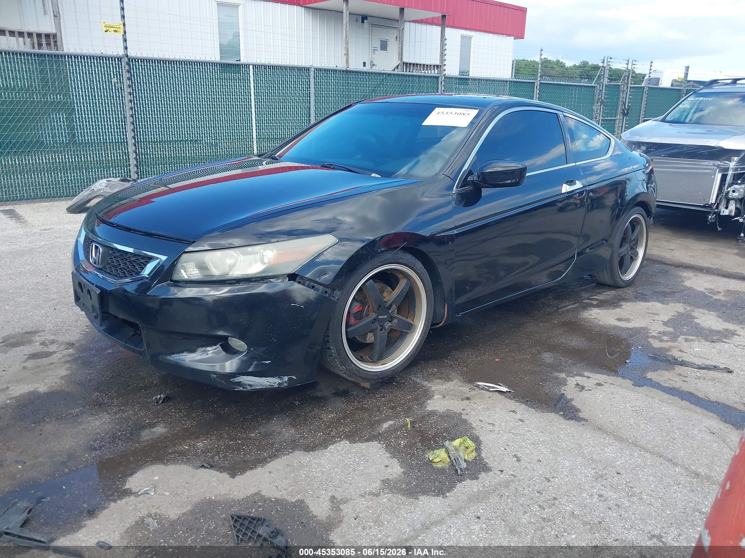 2009 Honda Accord 3.5 Ex-l Black vin: 1HGCS22809A001583