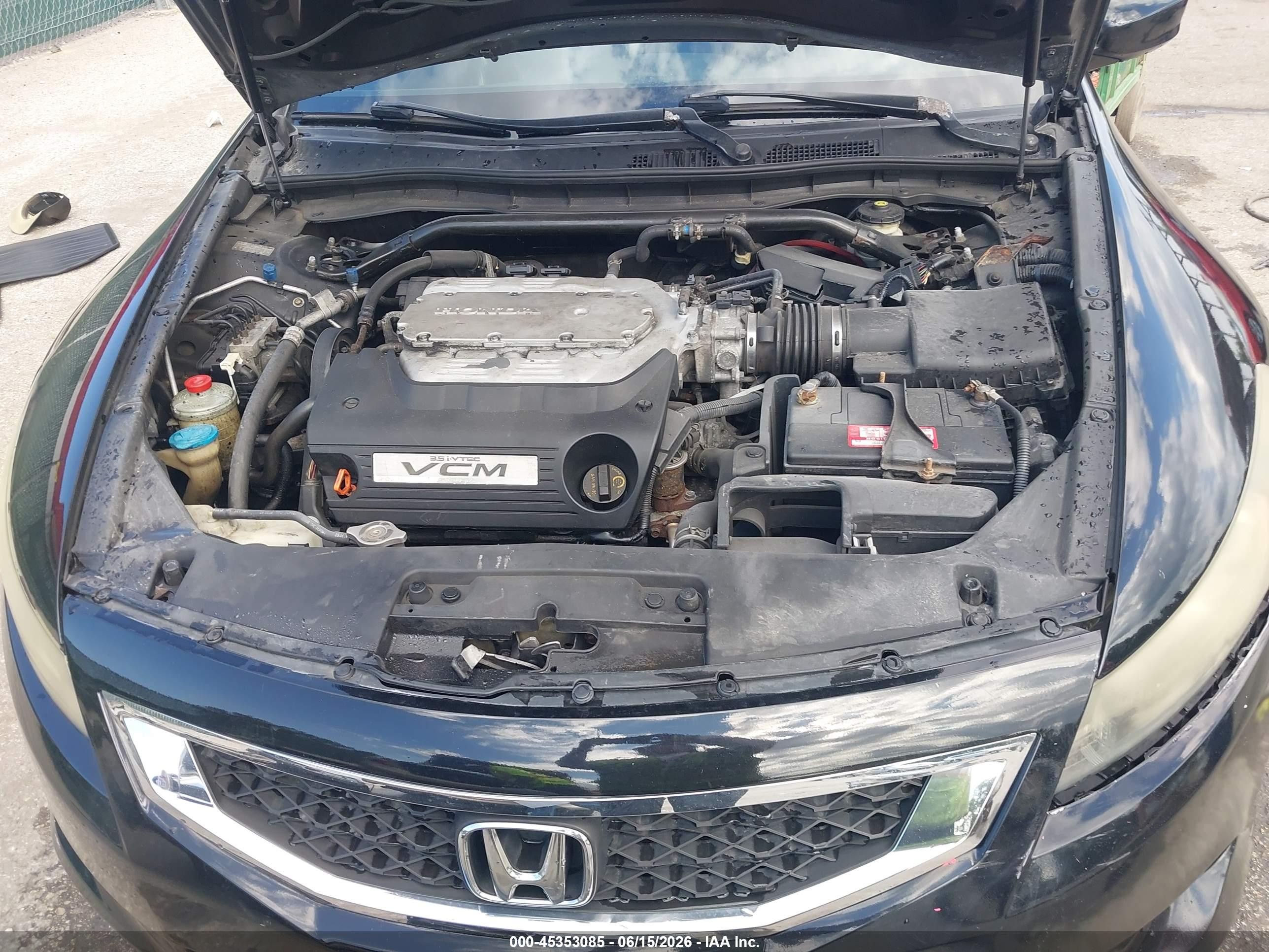 2009 Honda Accord 3.5 Ex-l Black vin: 1HGCS22809A001583