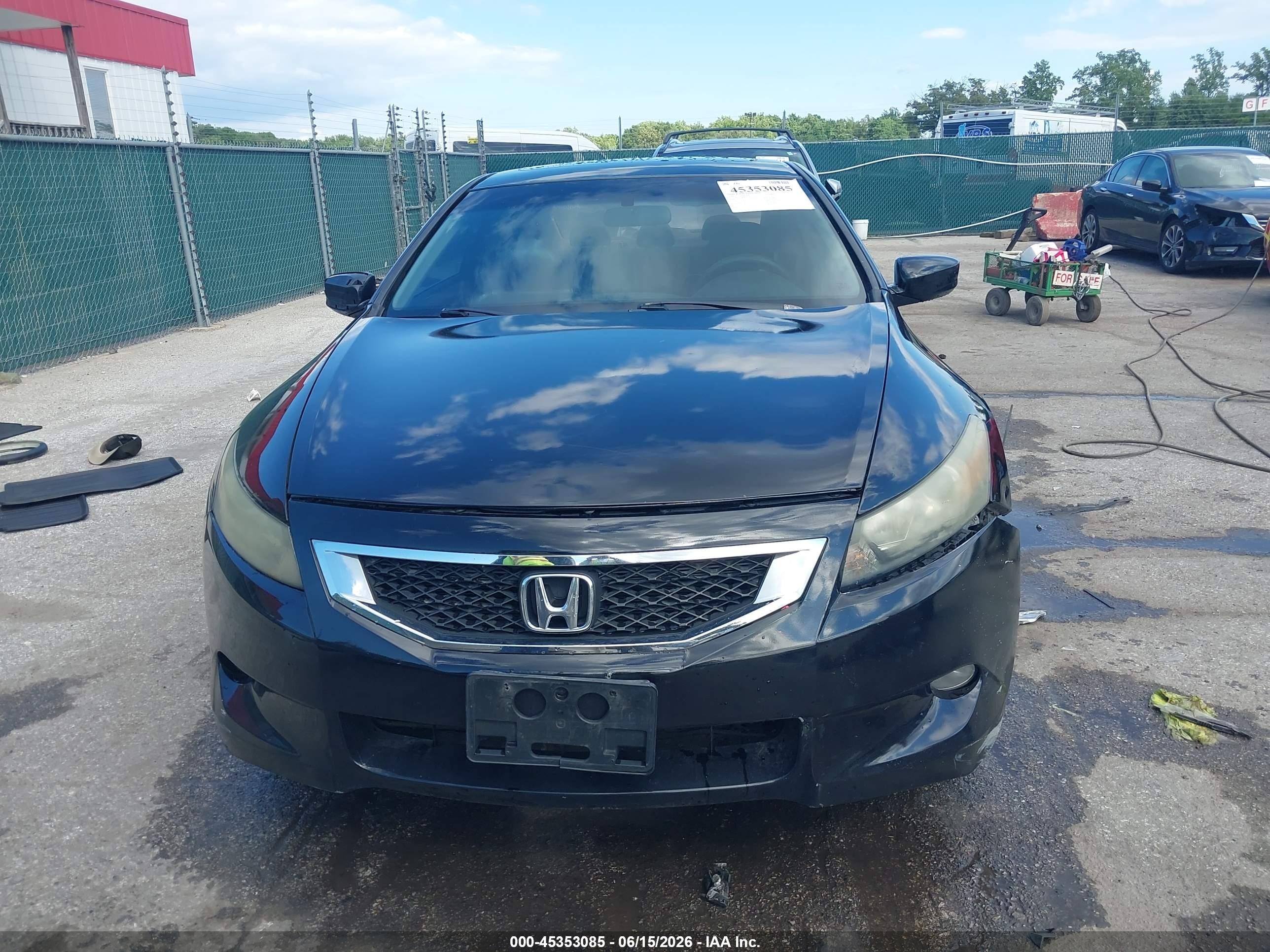 2009 Honda Accord 3.5 Ex-l Black vin: 1HGCS22809A001583