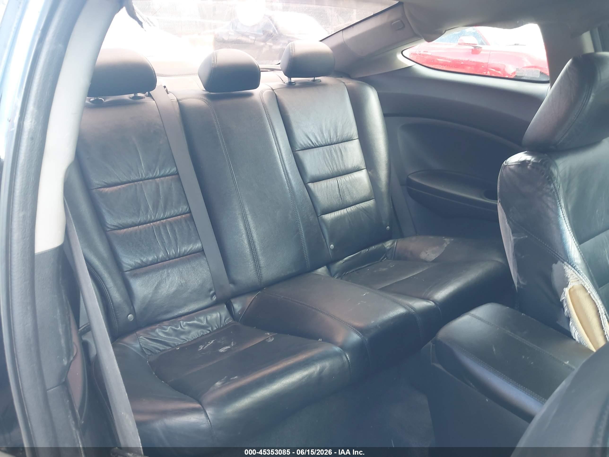 2009 Honda Accord 3.5 Ex-l Black vin: 1HGCS22809A001583