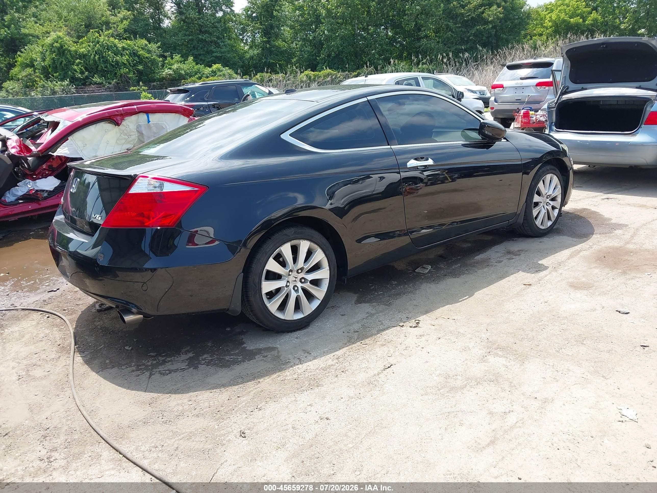 2009 Honda Accord 3.5 Ex-l Black vin: 1HGCS22809A003754