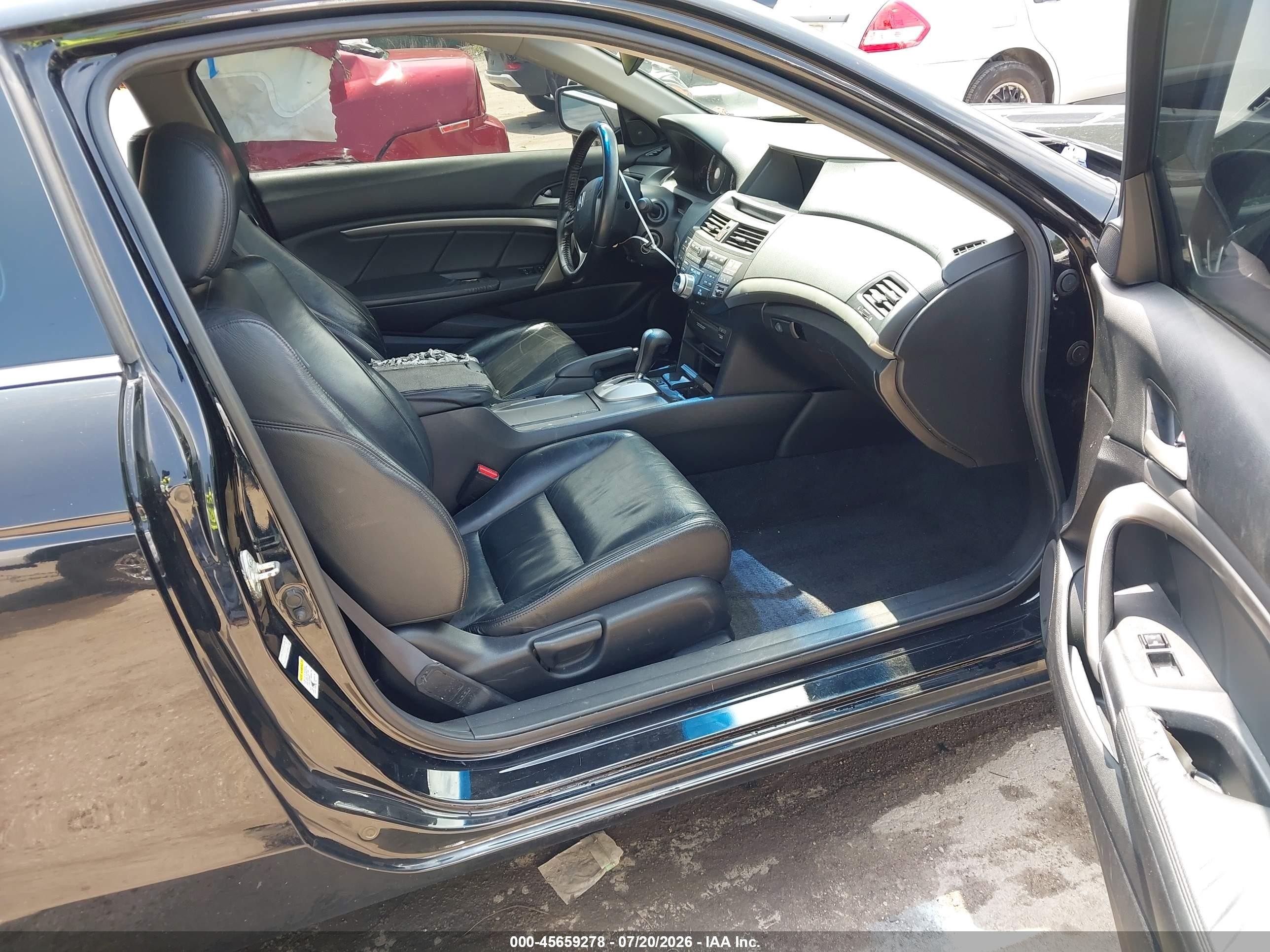 2009 Honda Accord 3.5 Ex-l Black vin: 1HGCS22809A003754