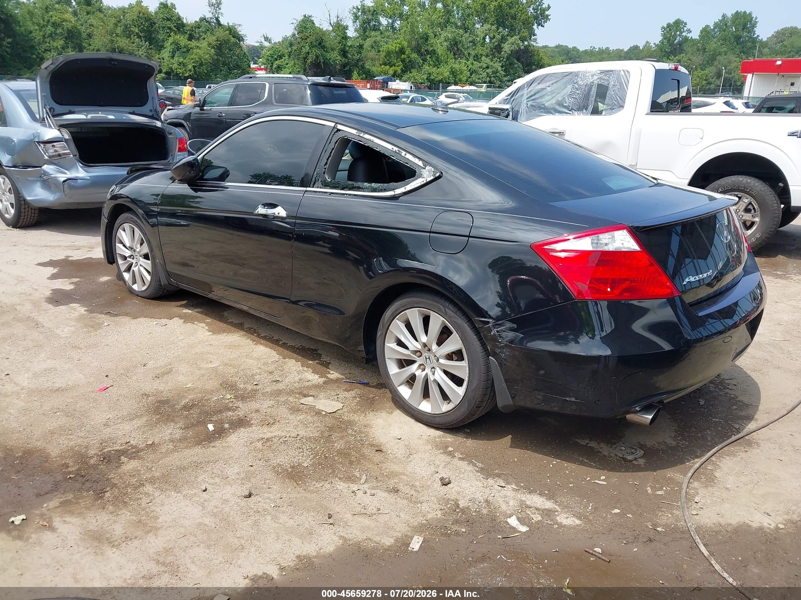 2009 Honda Accord 3.5 Ex-l Black vin: 1HGCS22809A003754