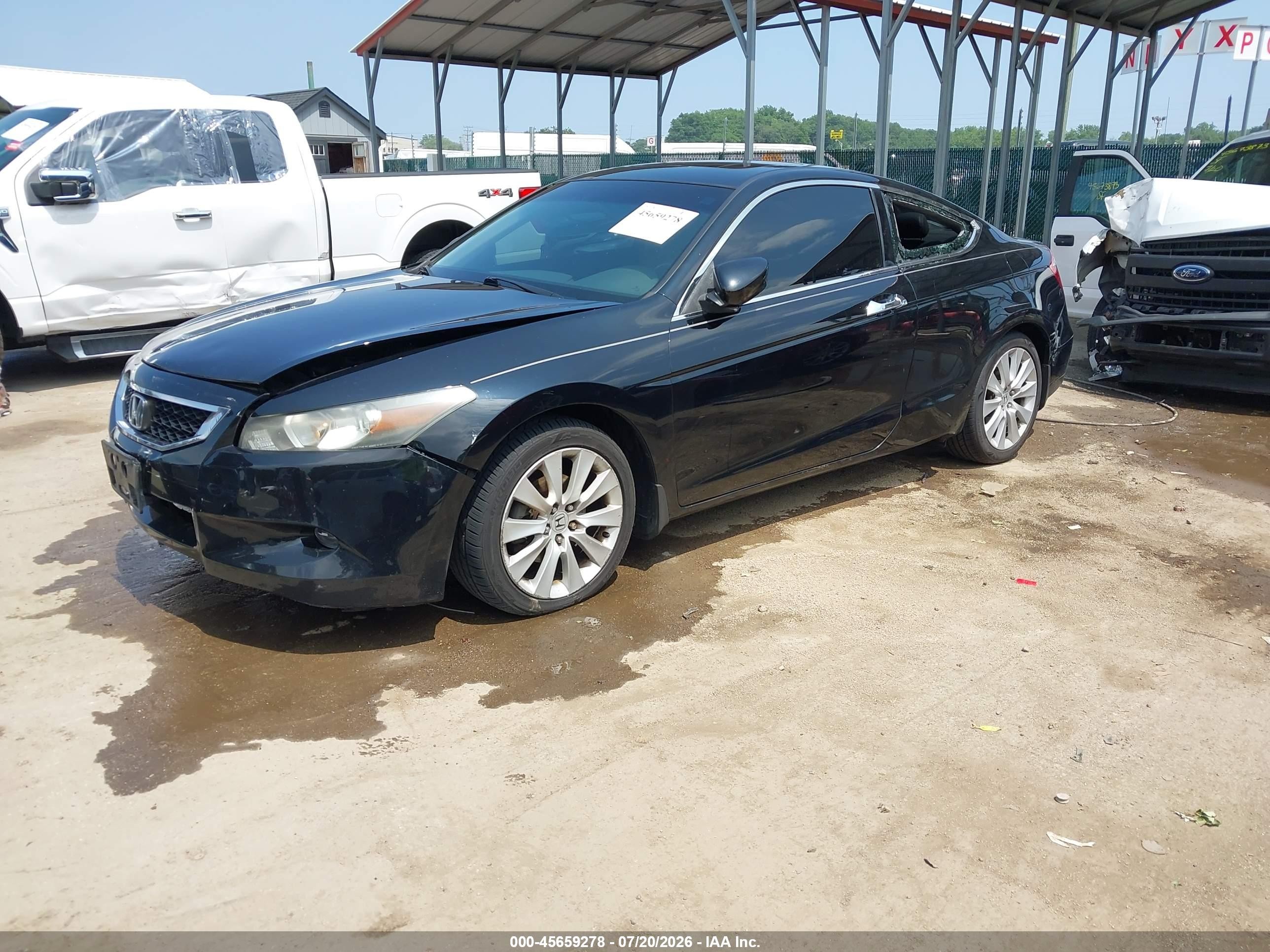 2009 Honda Accord 3.5 Ex-l Black vin: 1HGCS22809A003754