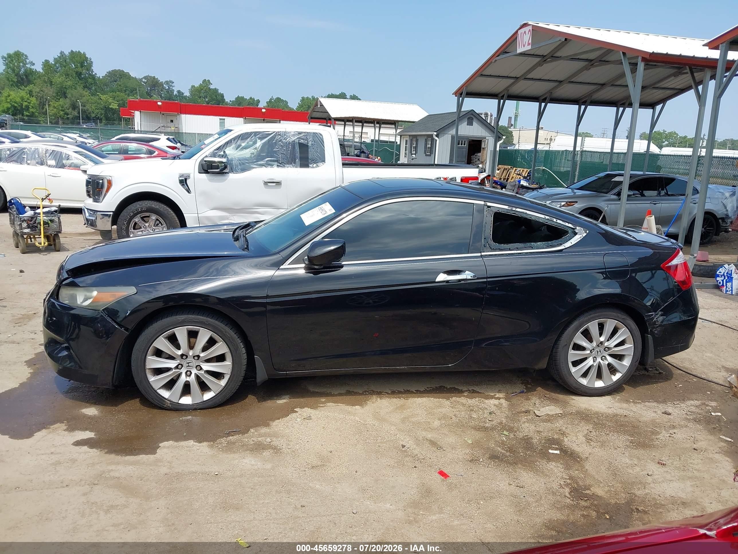 2009 Honda Accord 3.5 Ex-l Black vin: 1HGCS22809A003754