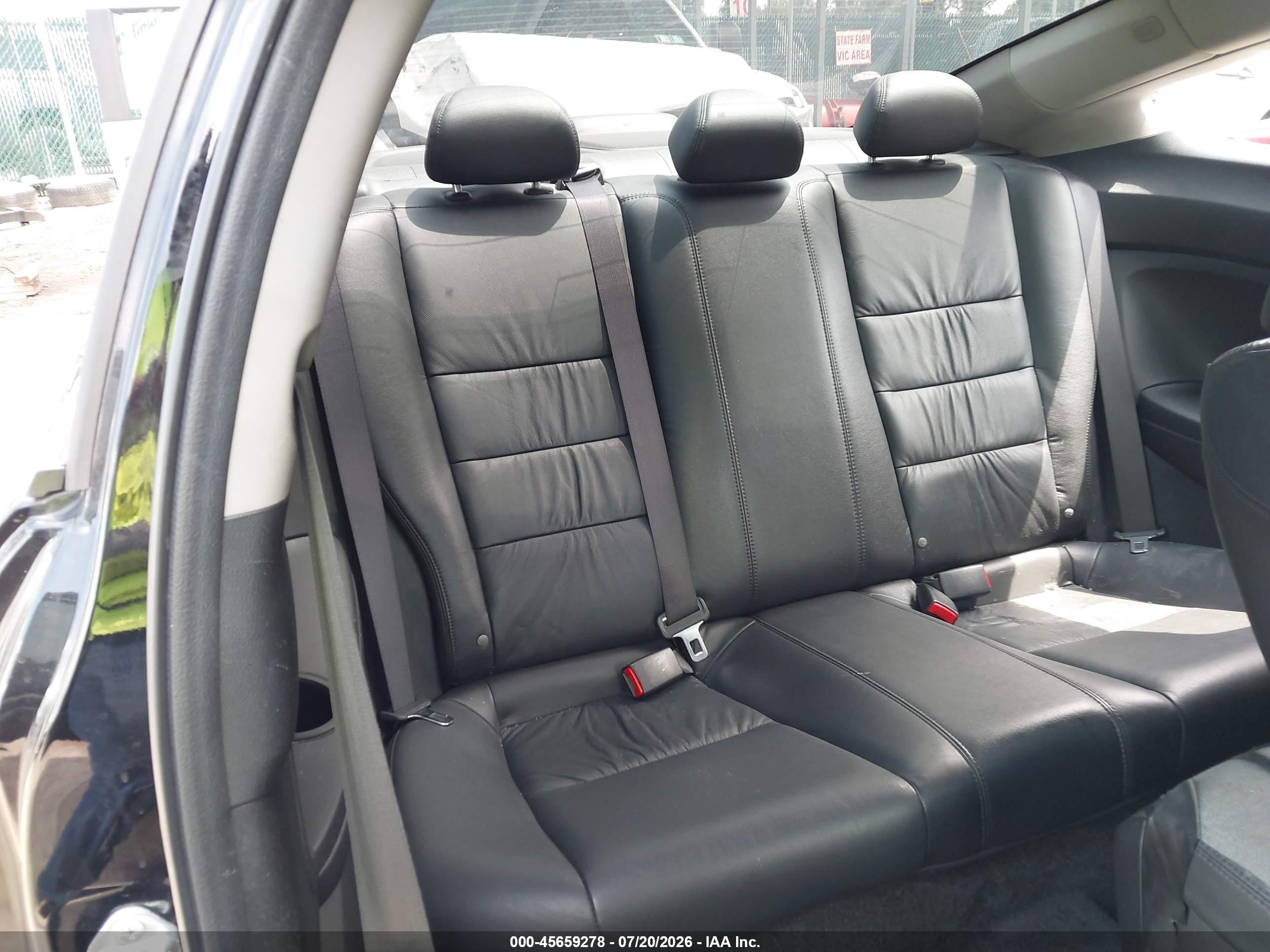 2009 Honda Accord 3.5 Ex-l Black vin: 1HGCS22809A003754