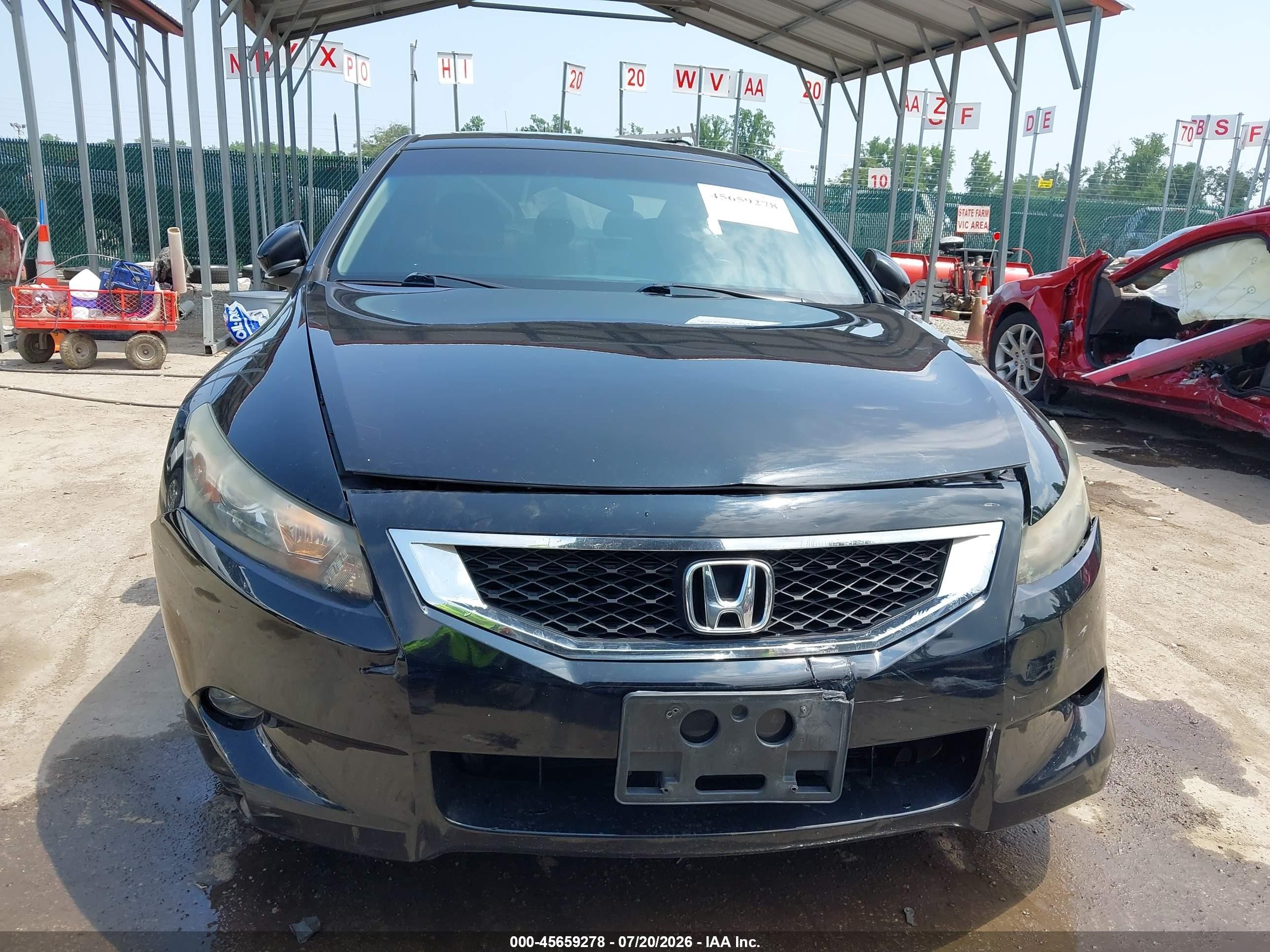 2009 Honda Accord 3.5 Ex-l Black vin: 1HGCS22809A003754