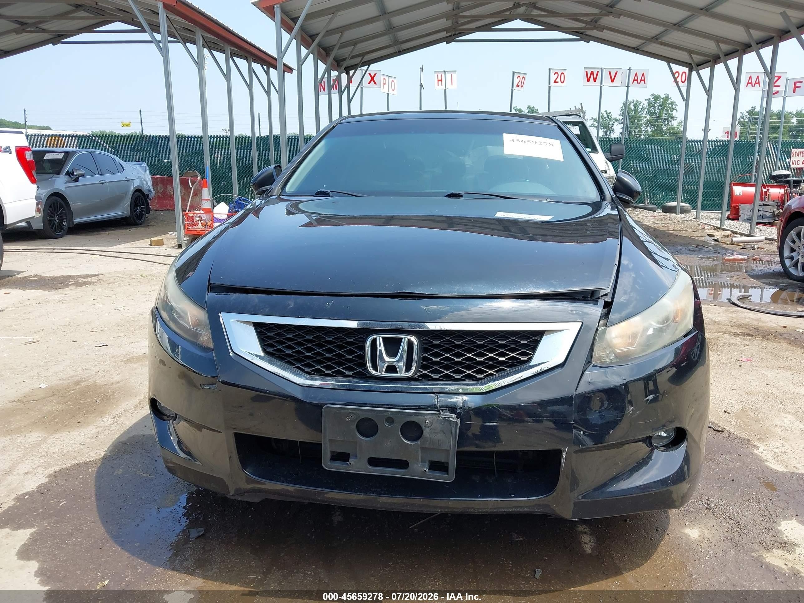 2009 Honda Accord 3.5 Ex-l Black vin: 1HGCS22809A003754