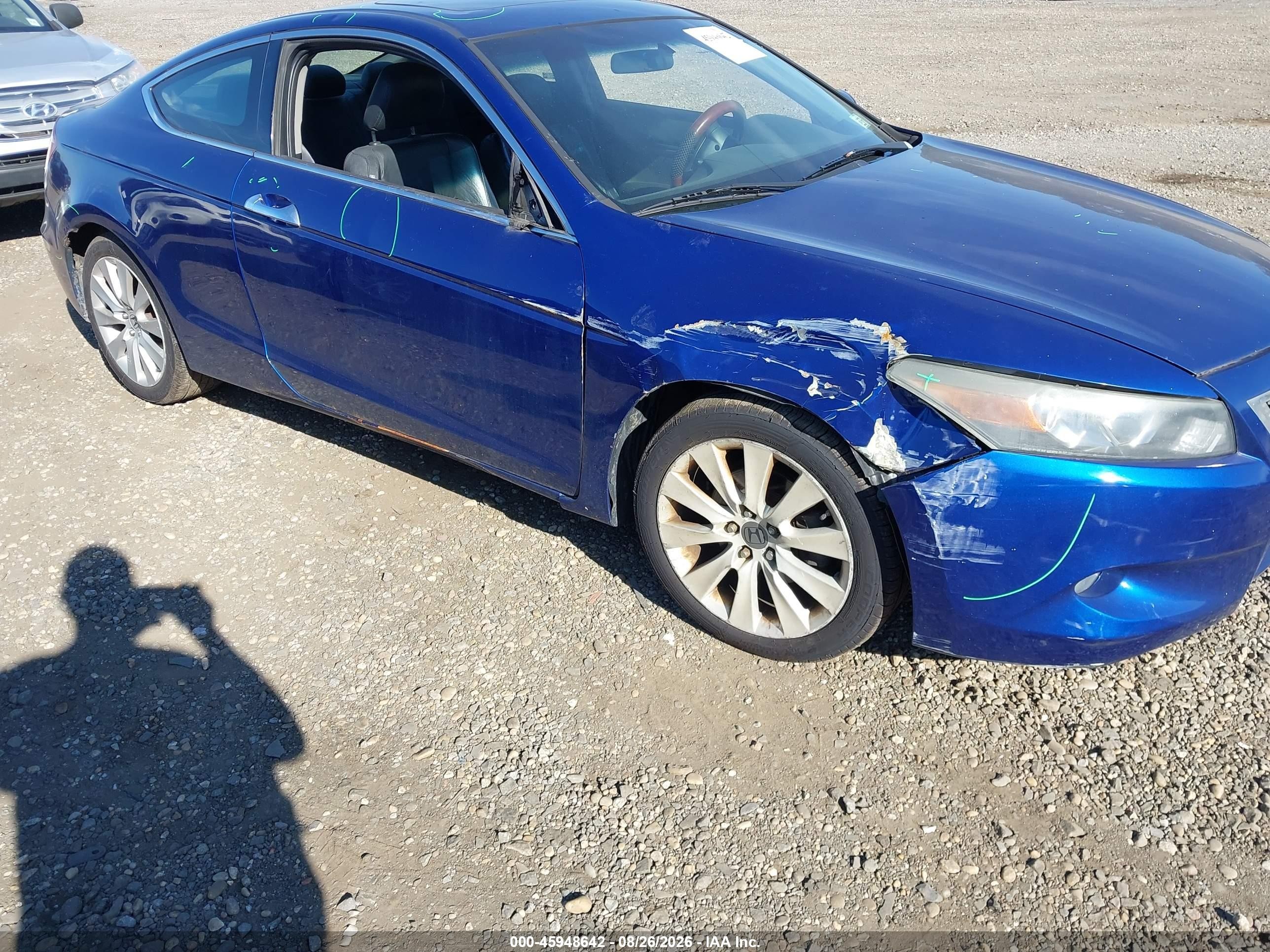 2008 Honda Accord 3.5 Ex-l Blue vin: 1HGCS22828A014754