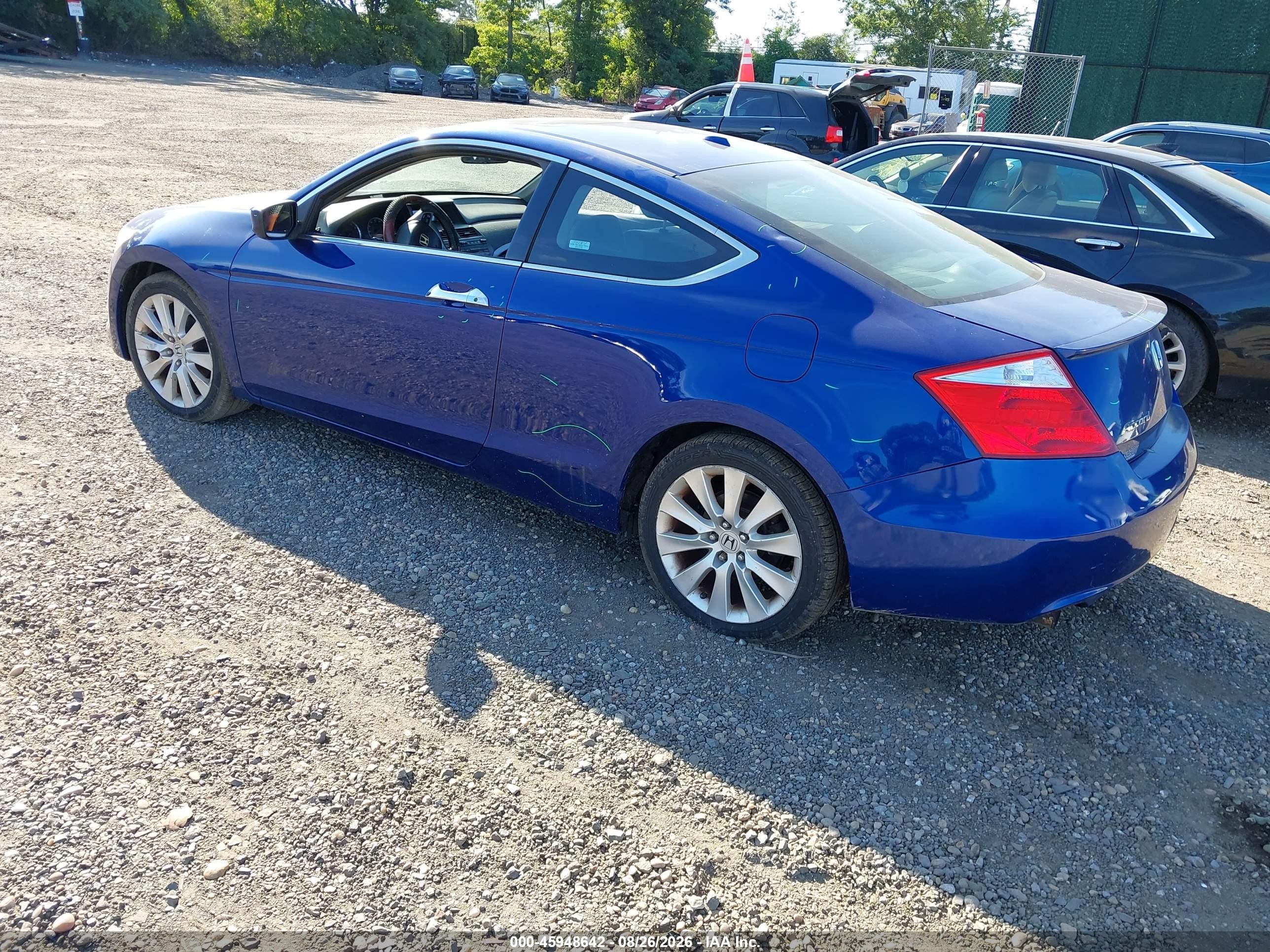 2008 Honda Accord 3.5 Ex-l Blue vin: 1HGCS22828A014754