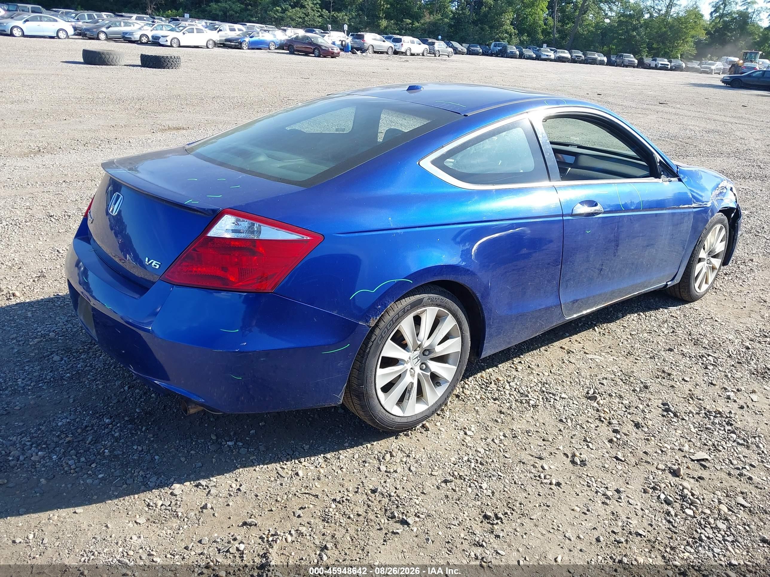 2008 Honda Accord 3.5 Ex-l Blue vin: 1HGCS22828A014754