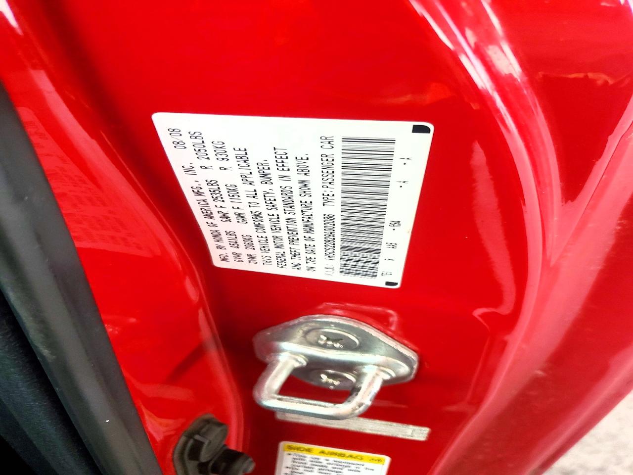 2009 Honda Accord Exl Красный vin: 1HGCS22829A002086