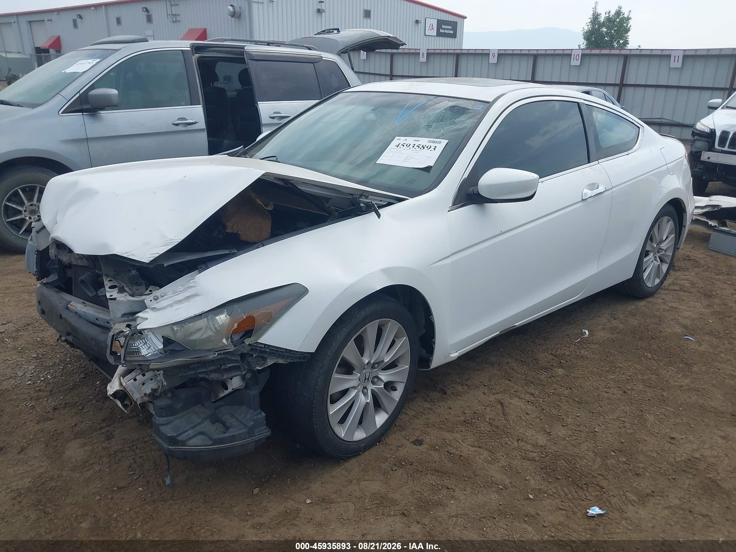 2009 Honda Accord Exl Белый vin: 1HGCS22829A003562