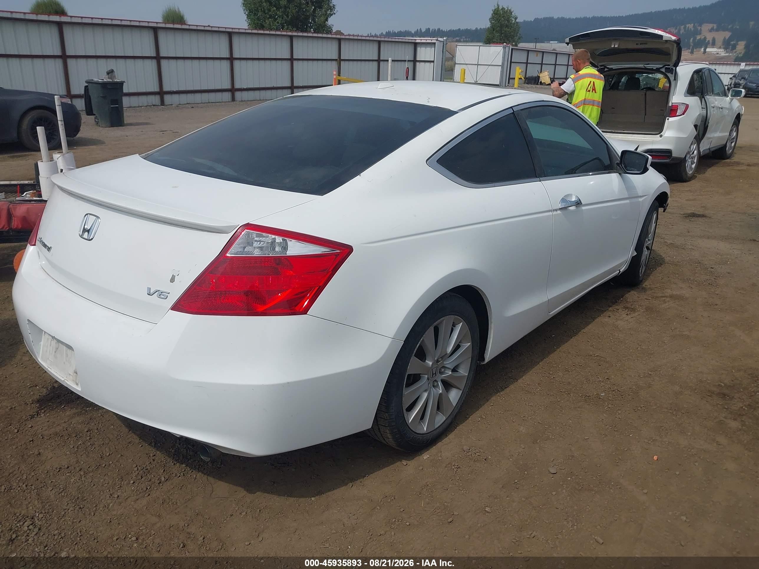 2009 Honda Accord Exl Белый vin: 1HGCS22829A003562