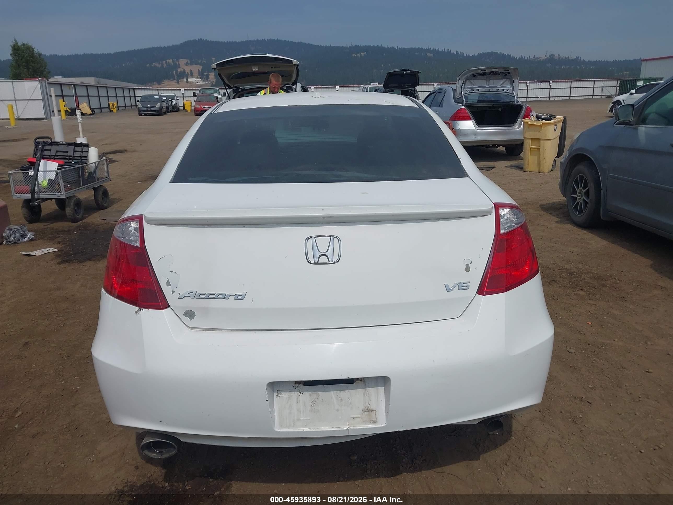 2009 Honda Accord Exl Белый vin: 1HGCS22829A003562