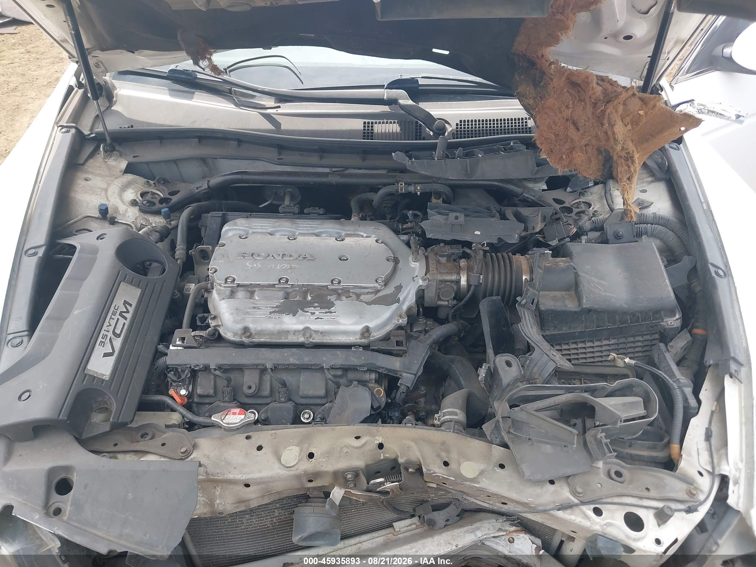 2009 Honda Accord Exl Белый vin: 1HGCS22829A003562