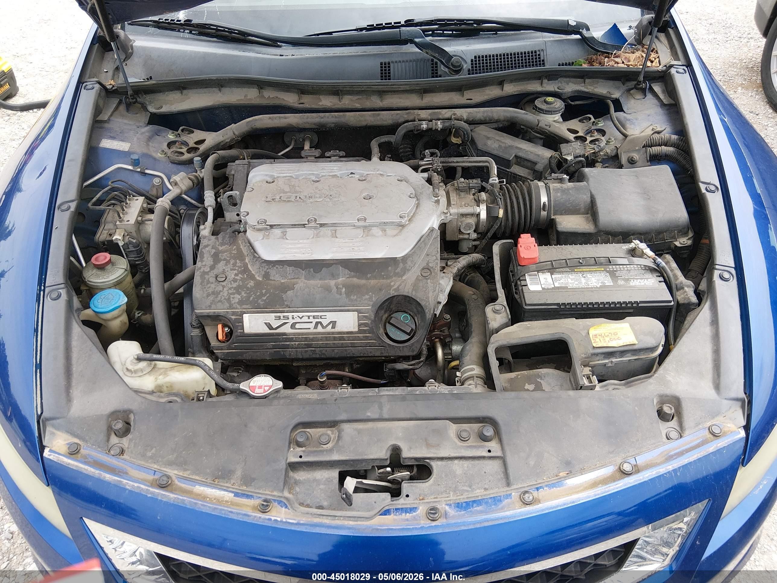2009 Honda Accord 3.5 Ex-l Blue vin: 1HGCS22829A006221