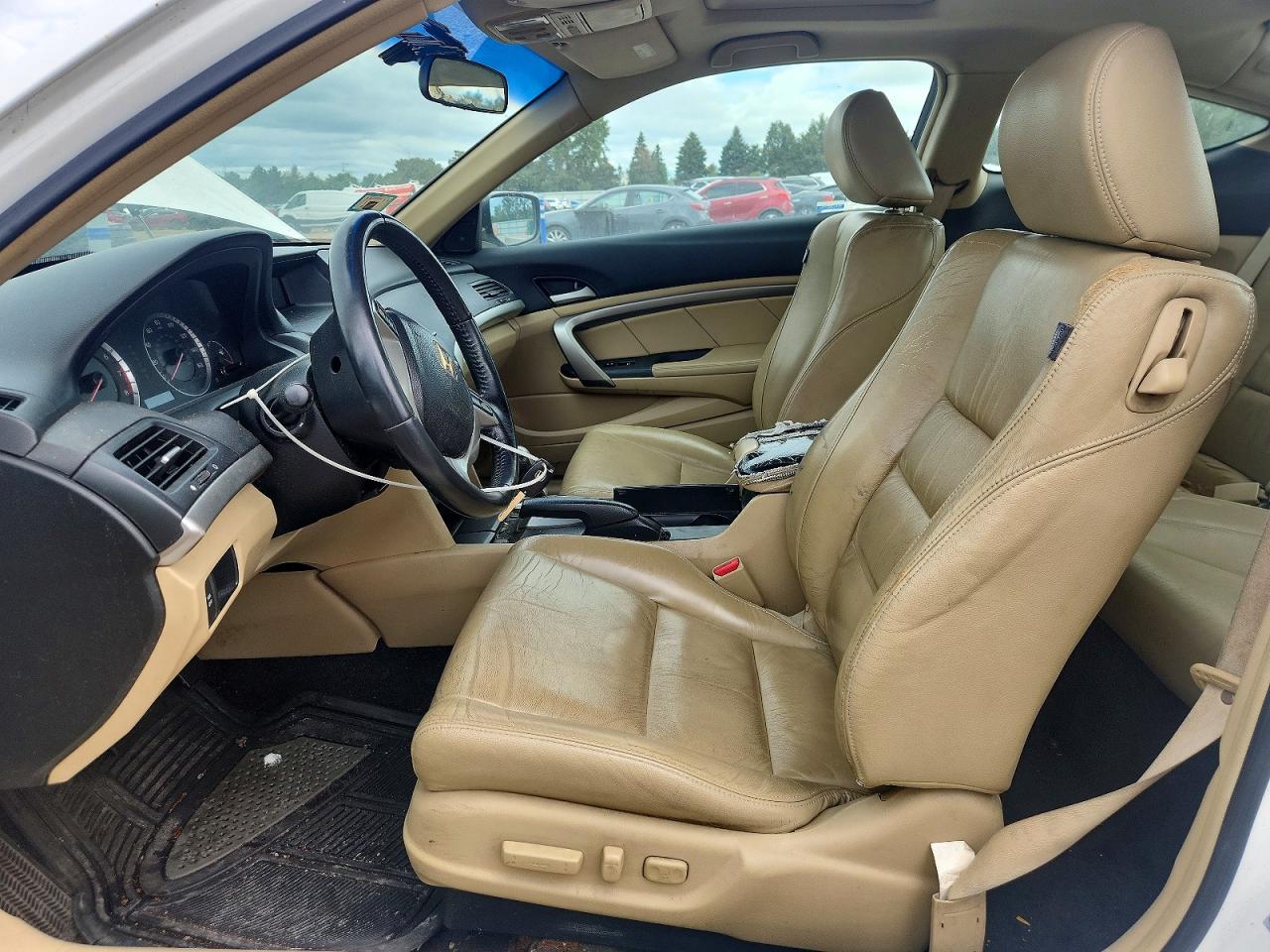 2009 Honda Accord Exl White vin: 1HGCS22829A007658