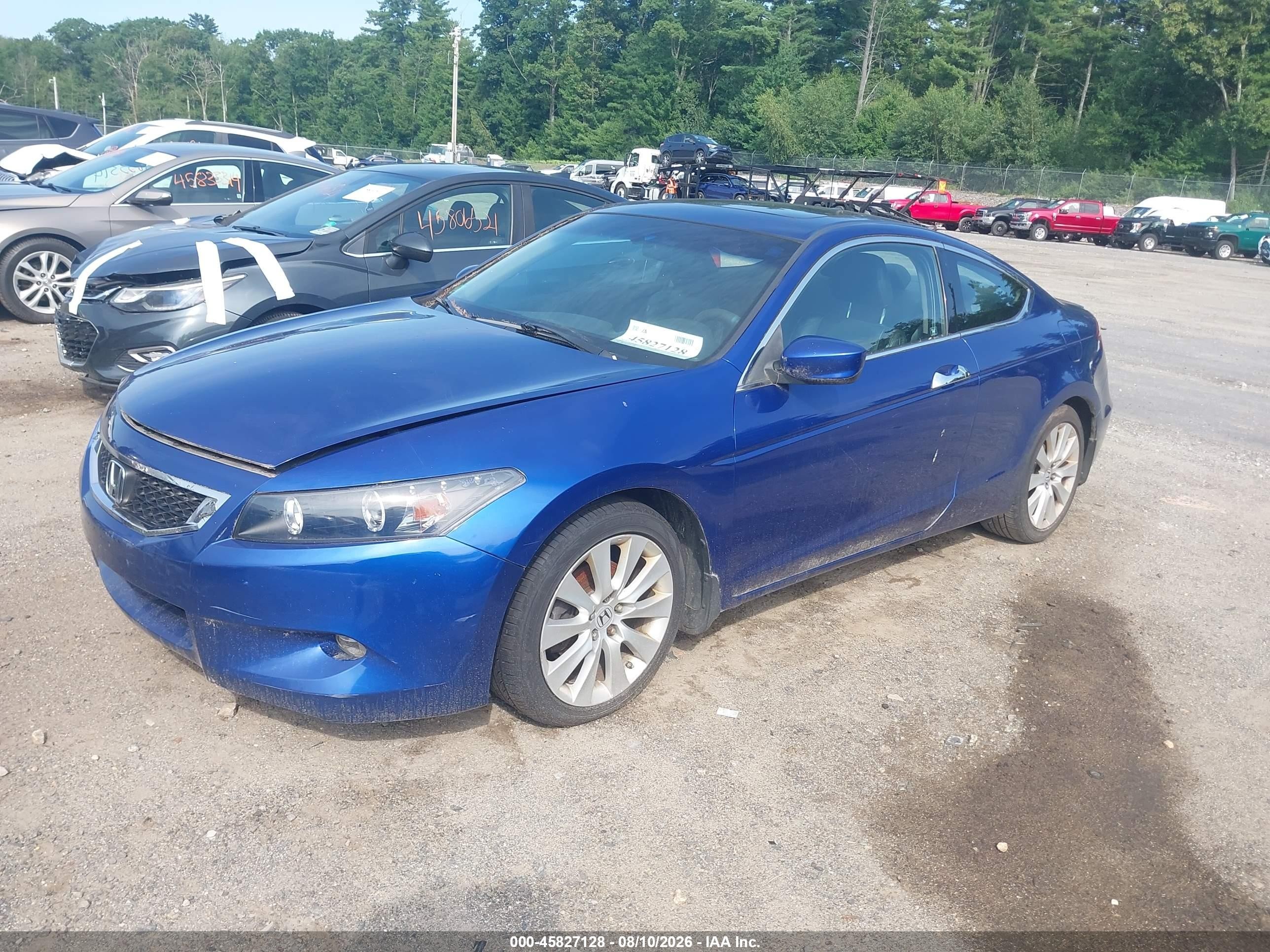 2008 Honda Accord 3.5 Ex-l Blue vin: 1HGCS22838A012916