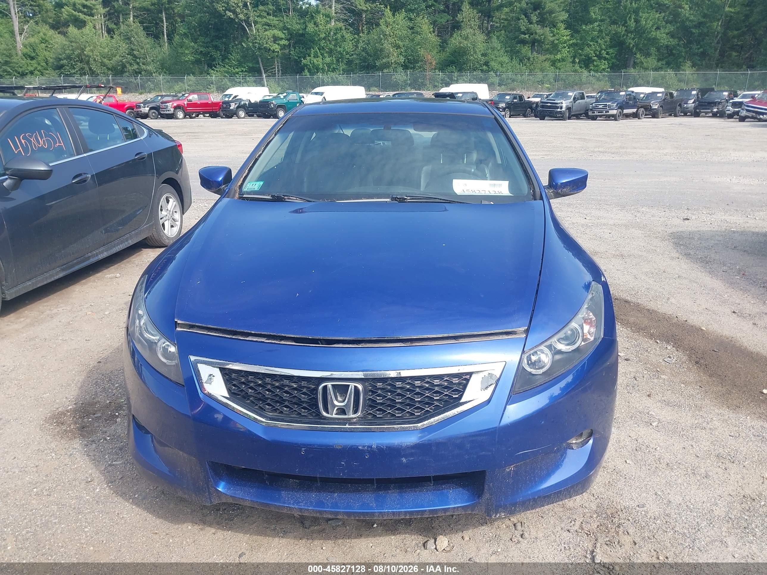 2008 Honda Accord 3.5 Ex-l Blue vin: 1HGCS22838A012916
