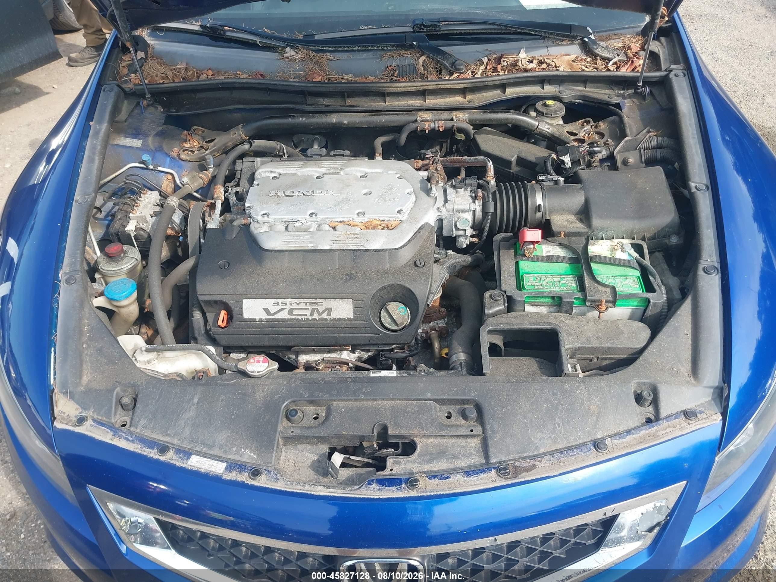 2008 Honda Accord 3.5 Ex-l Blue vin: 1HGCS22838A012916