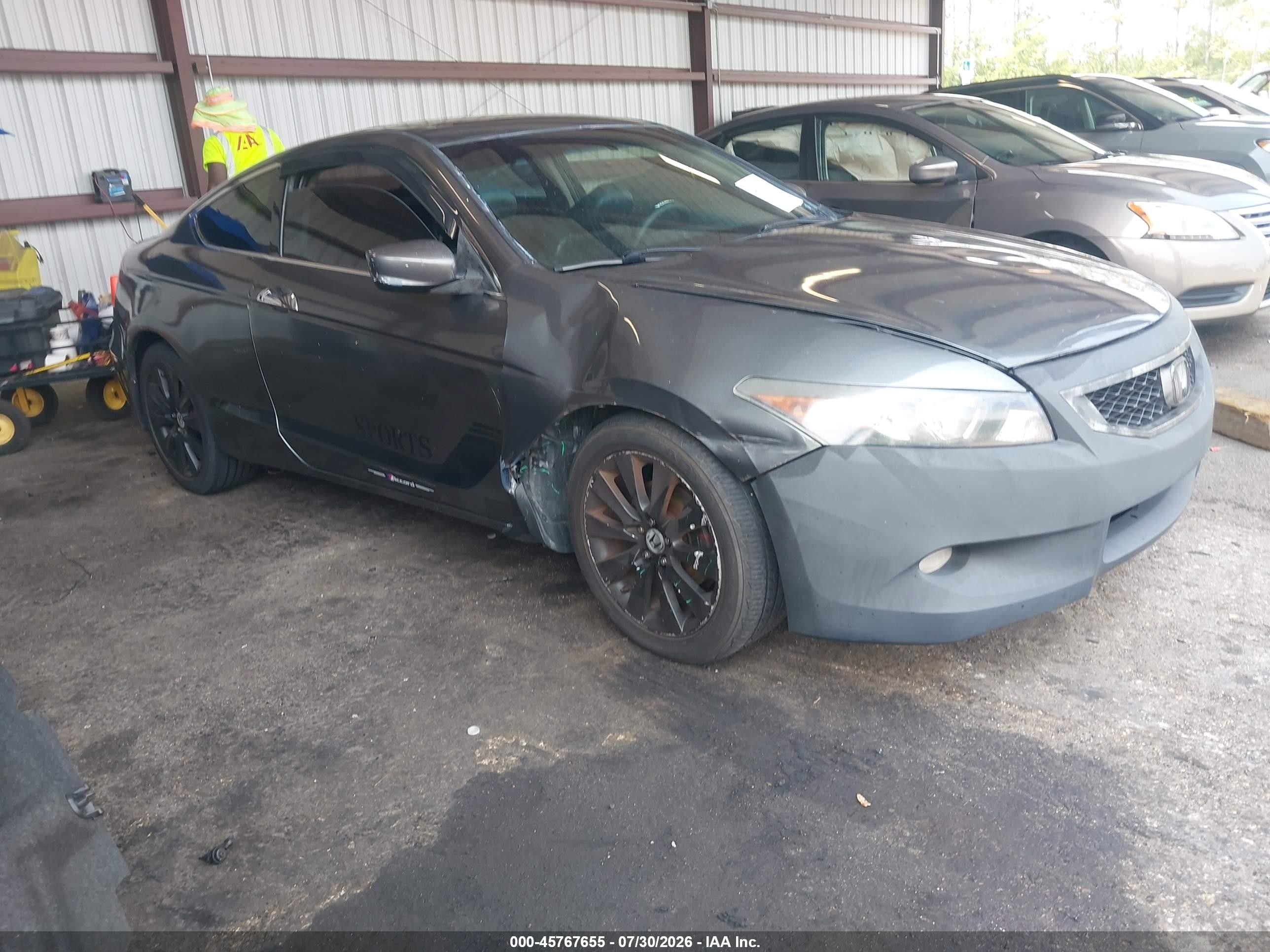 2008 Honda Accord 3.5 Ex-l Gray vin: 1HGCS22848A005716
