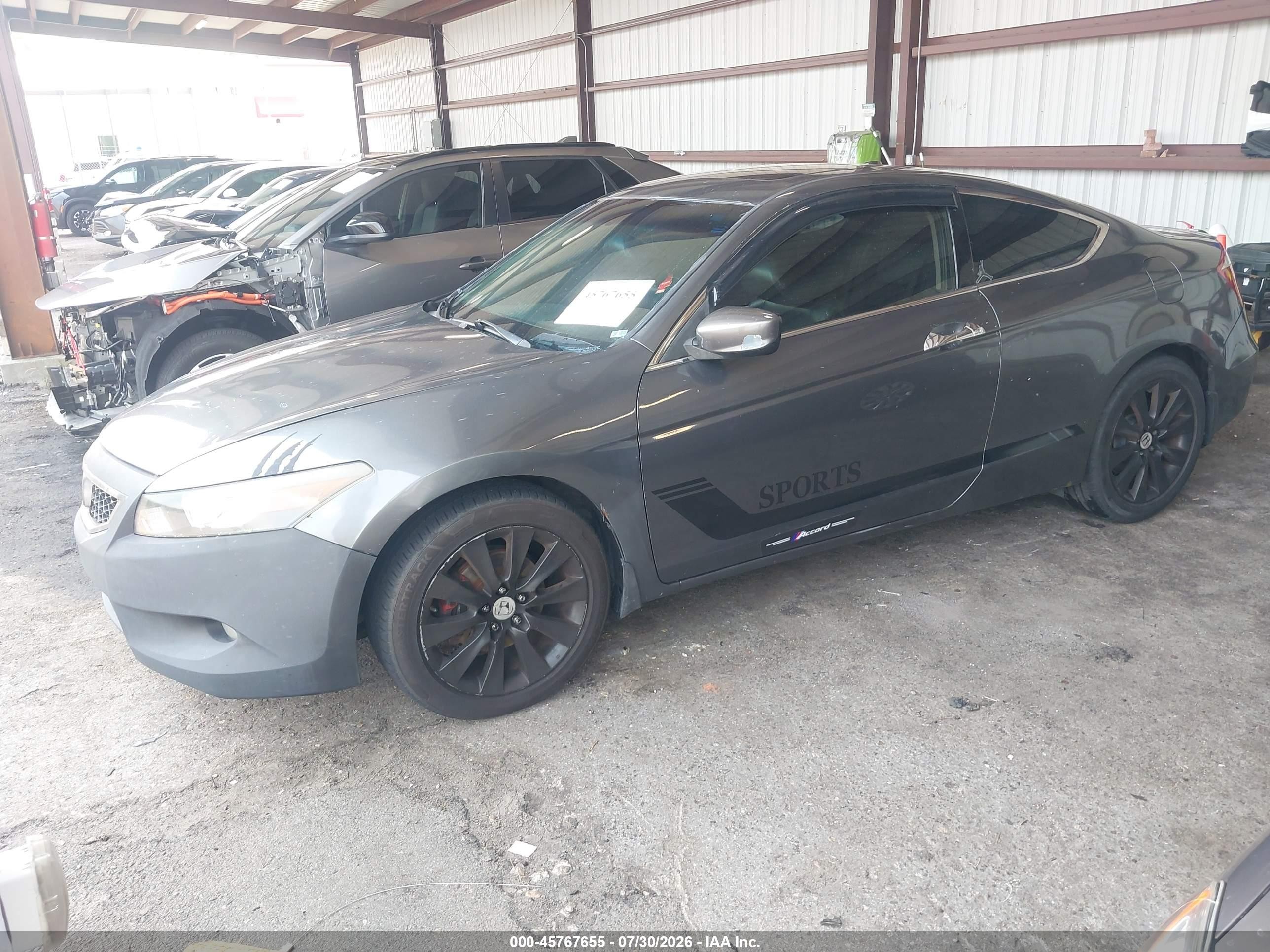 2008 Honda Accord 3.5 Ex-l Gray vin: 1HGCS22848A005716