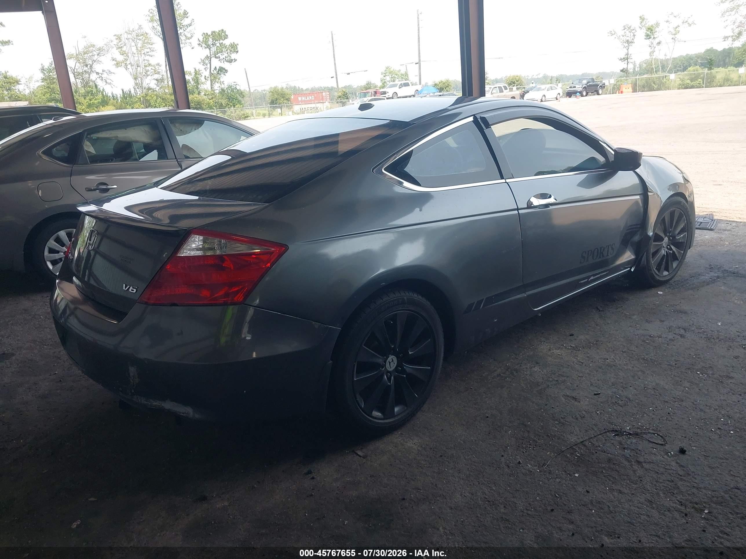 2008 Honda Accord 3.5 Ex-l Gray vin: 1HGCS22848A005716
