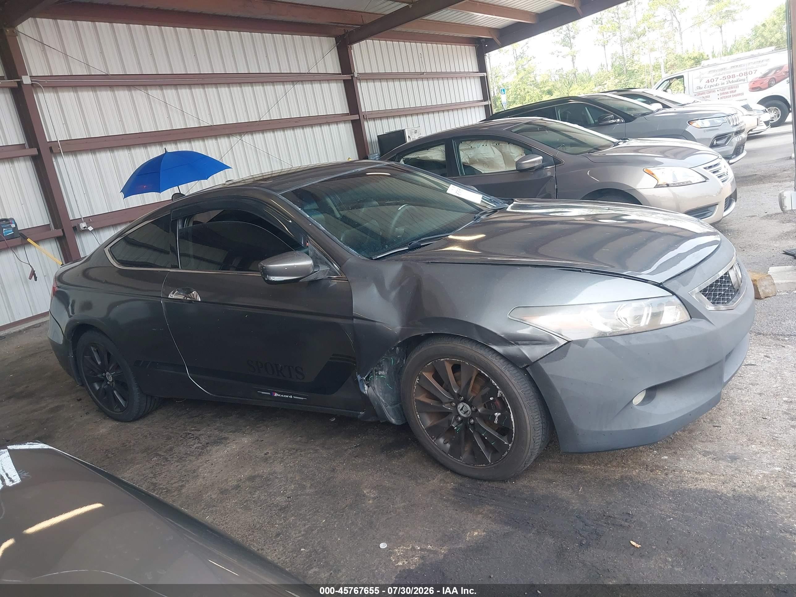 2008 Honda Accord 3.5 Ex-l Gray vin: 1HGCS22848A005716