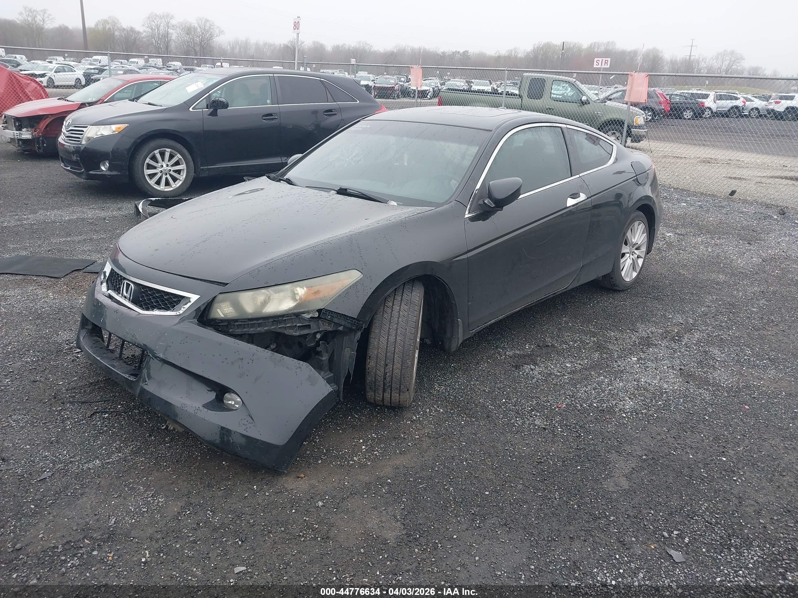 2008 Honda Accord 3.5 Ex-l Black vin: 1HGCS22848A008986