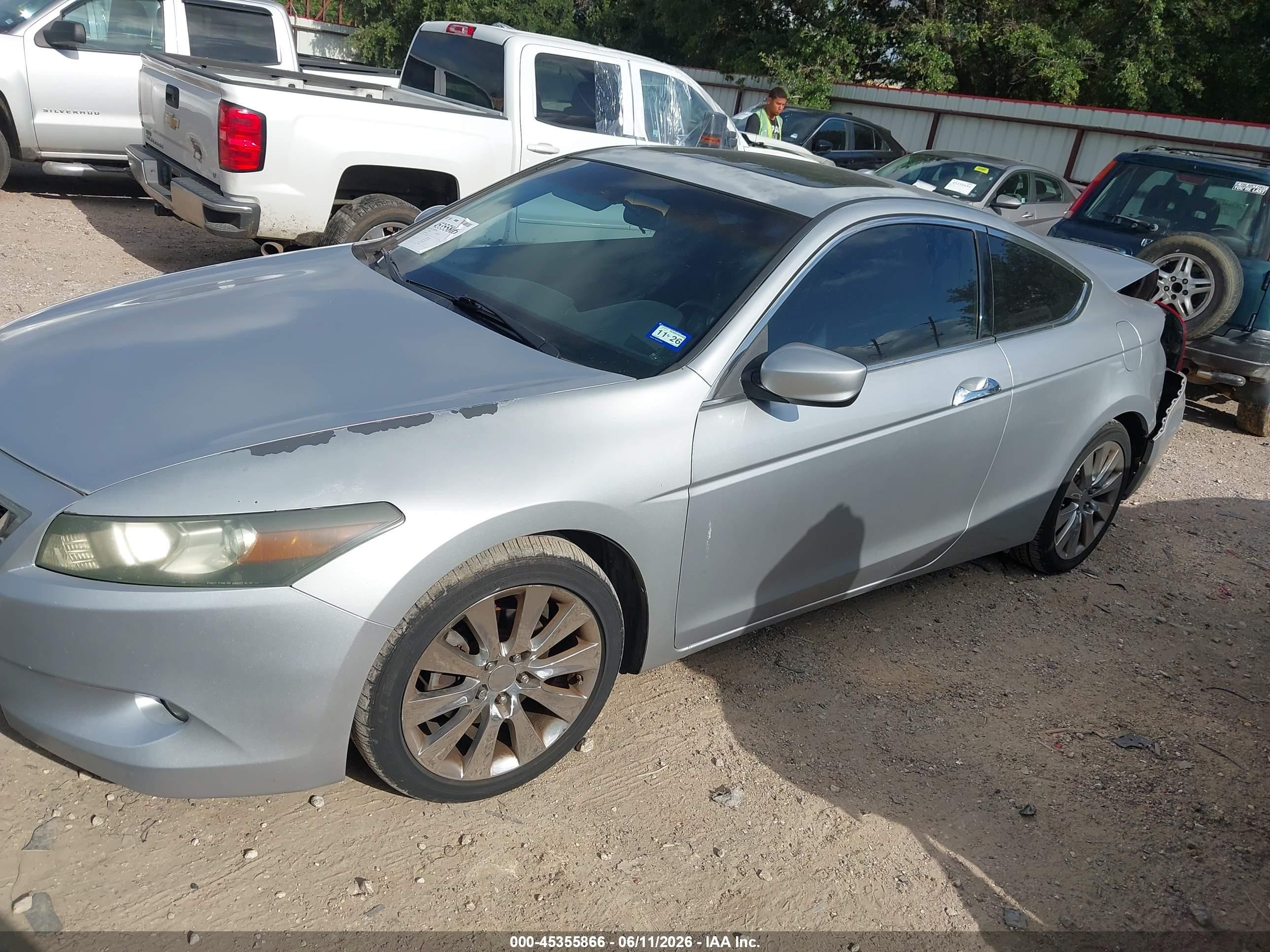 2008 Honda Accord 3.5 Ex-l Silver vin: 1HGCS22848A011841