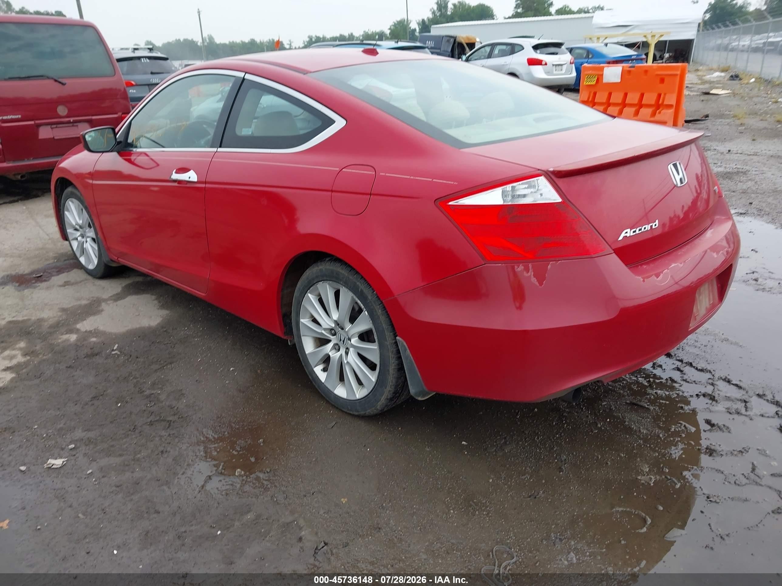 2008 Honda Accord 3.5 Ex-l Красный vin: 1HGCS22848A018210