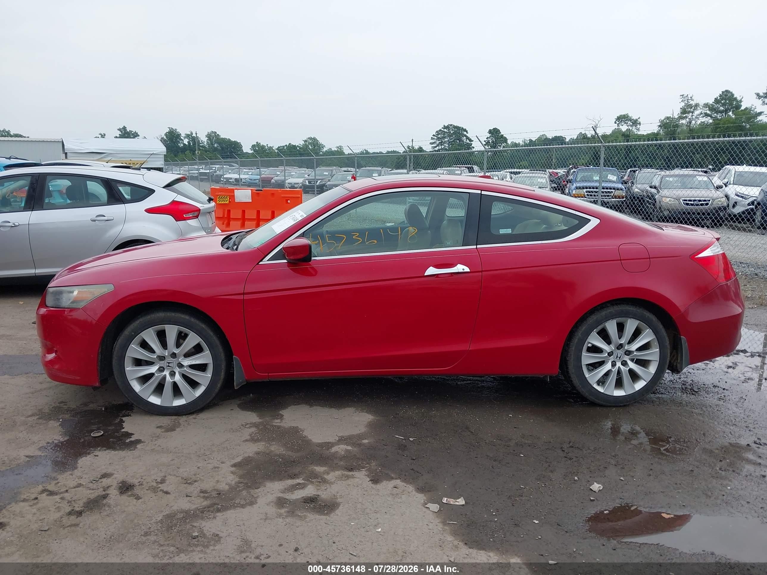 2008 Honda Accord 3.5 Ex-l Красный vin: 1HGCS22848A018210
