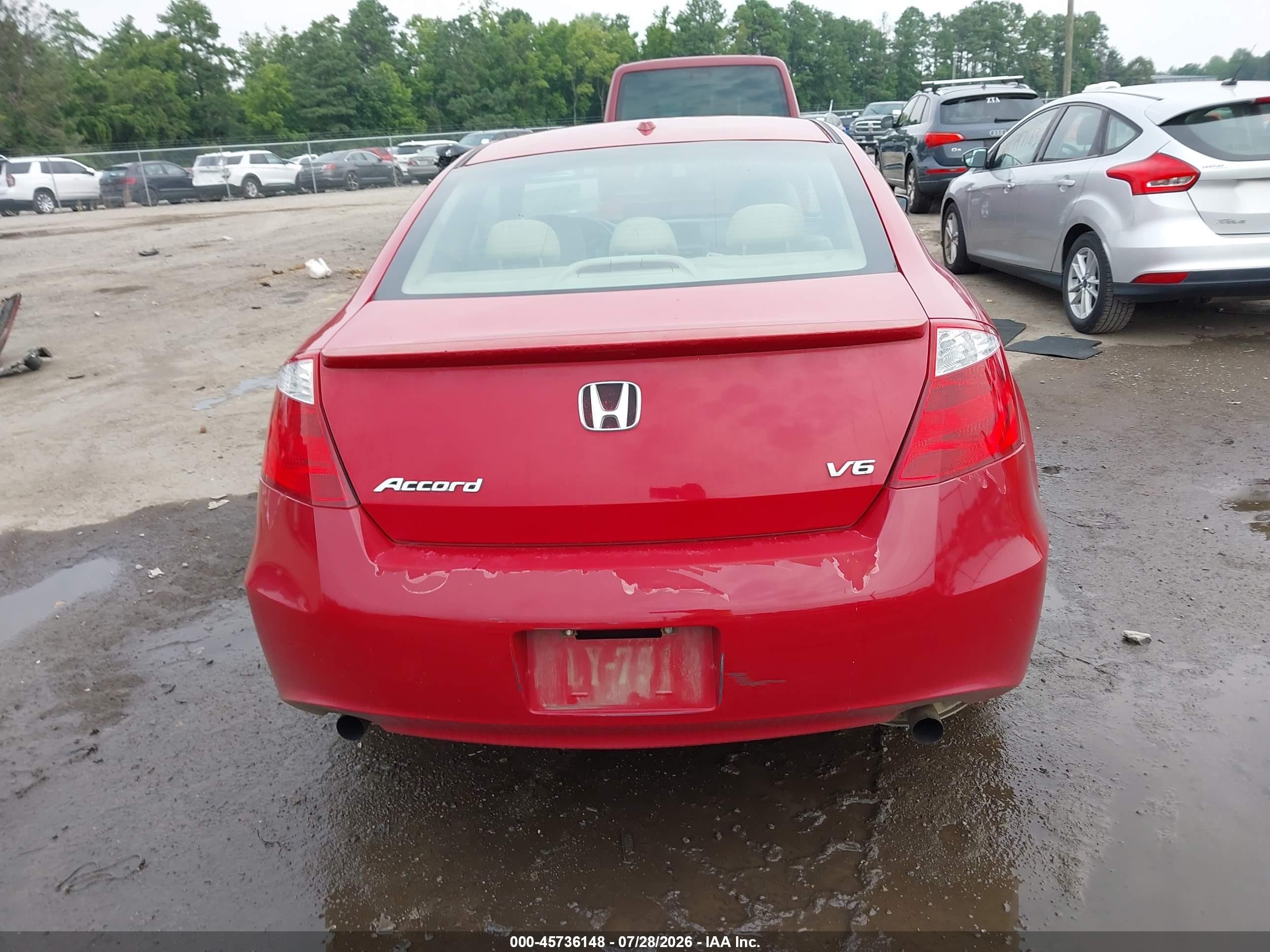 2008 Honda Accord 3.5 Ex-l Красный vin: 1HGCS22848A018210