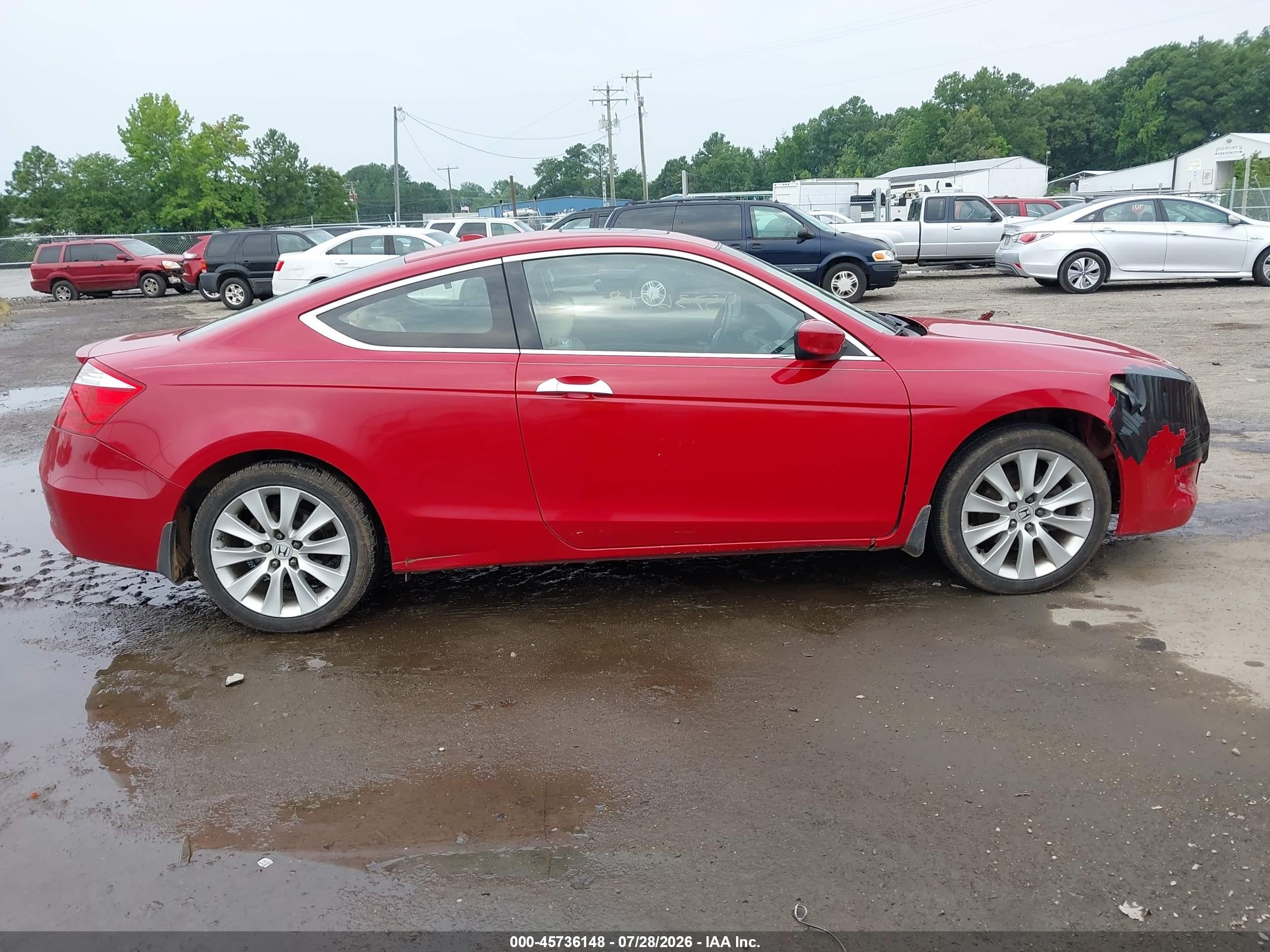 2008 Honda Accord 3.5 Ex-l Красный vin: 1HGCS22848A018210