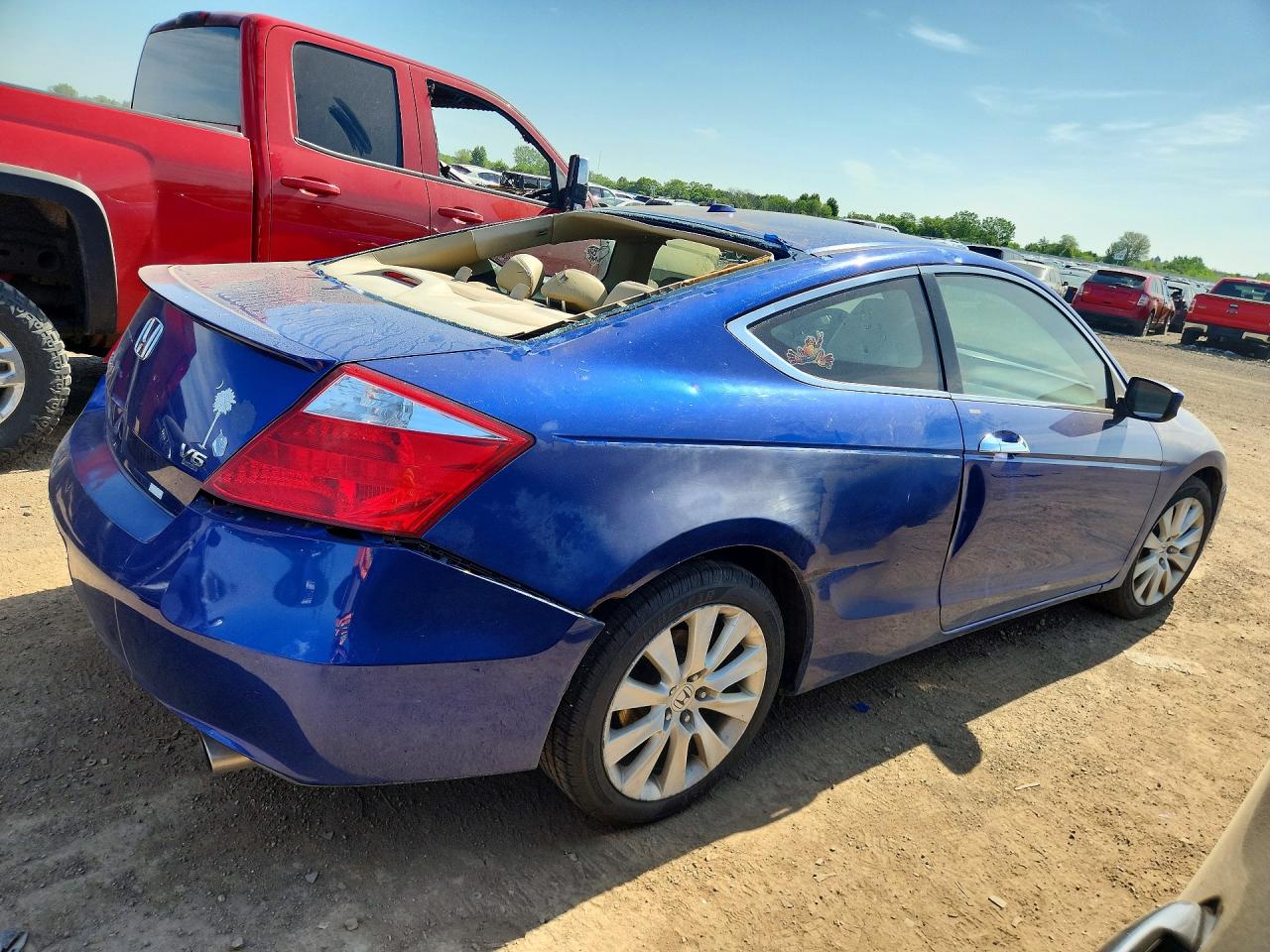 2009 Honda Accord Exl Blue vin: 1HGCS22849A006964