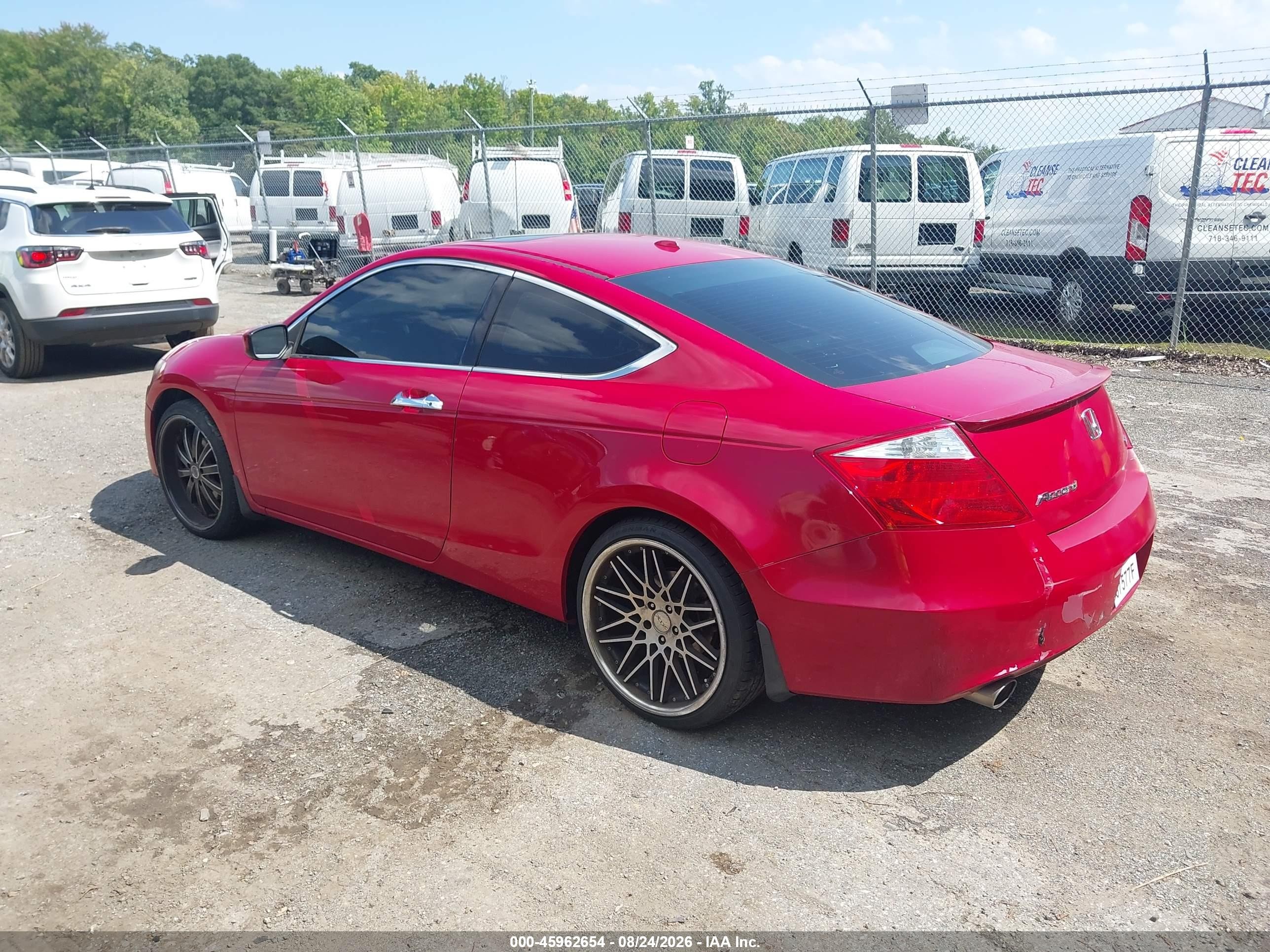 2009 Honda Accord 3.5 Ex-l Red vin: 1HGCS22849A012604