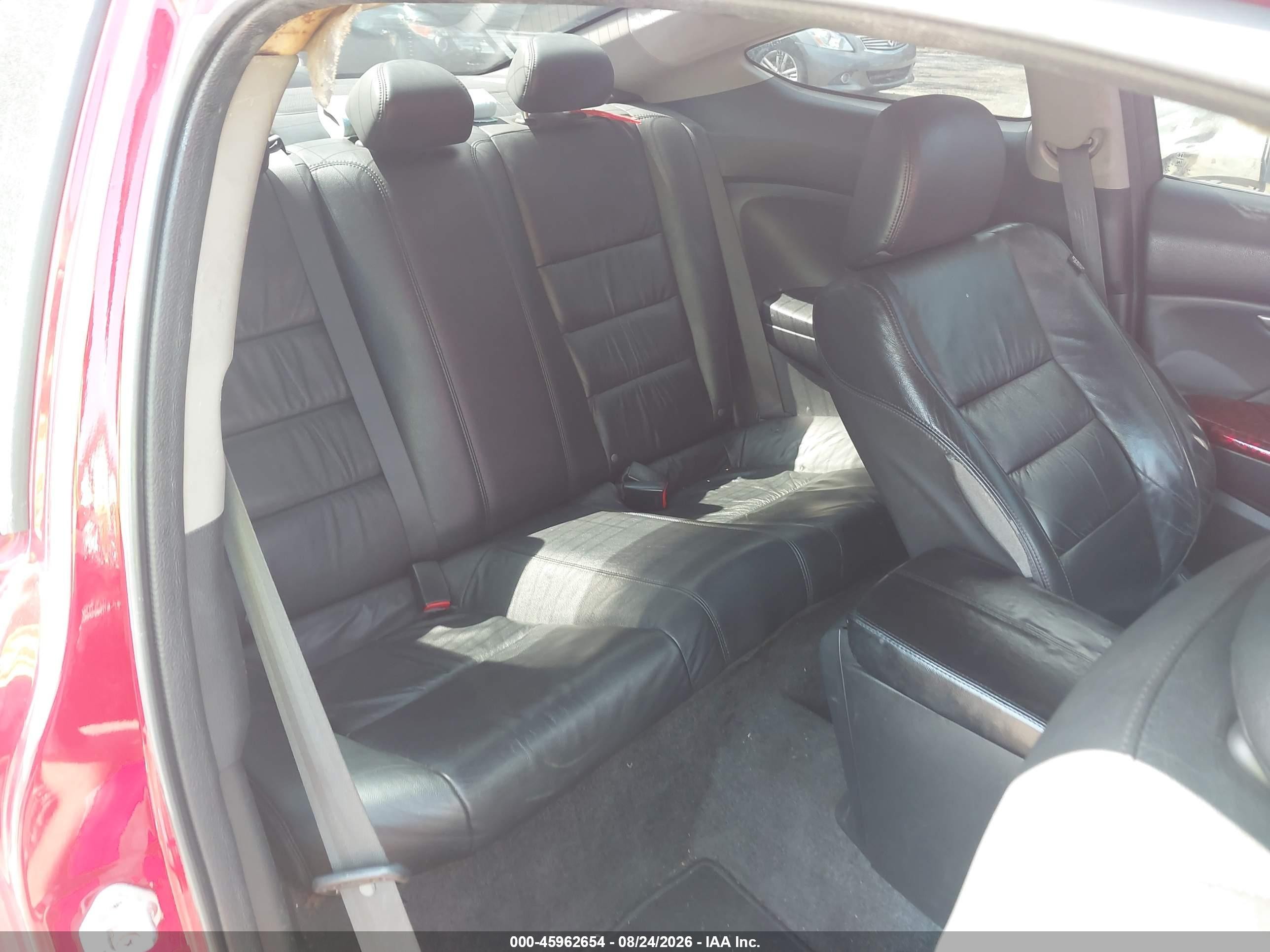2009 Honda Accord 3.5 Ex-l Red vin: 1HGCS22849A012604