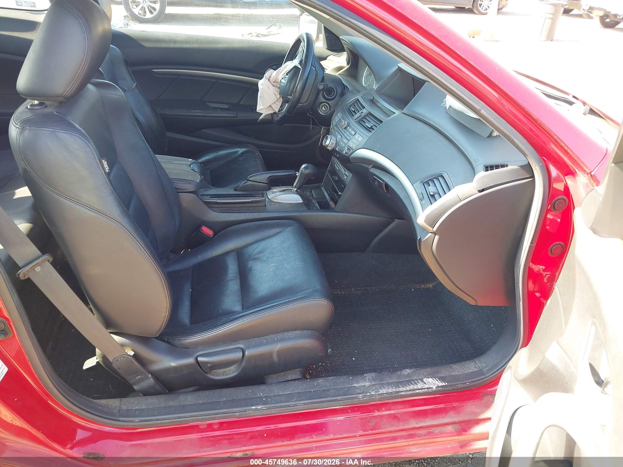 2009 Honda Accord 3.5 Ex-l Red vin: 1HGCS22859A011736