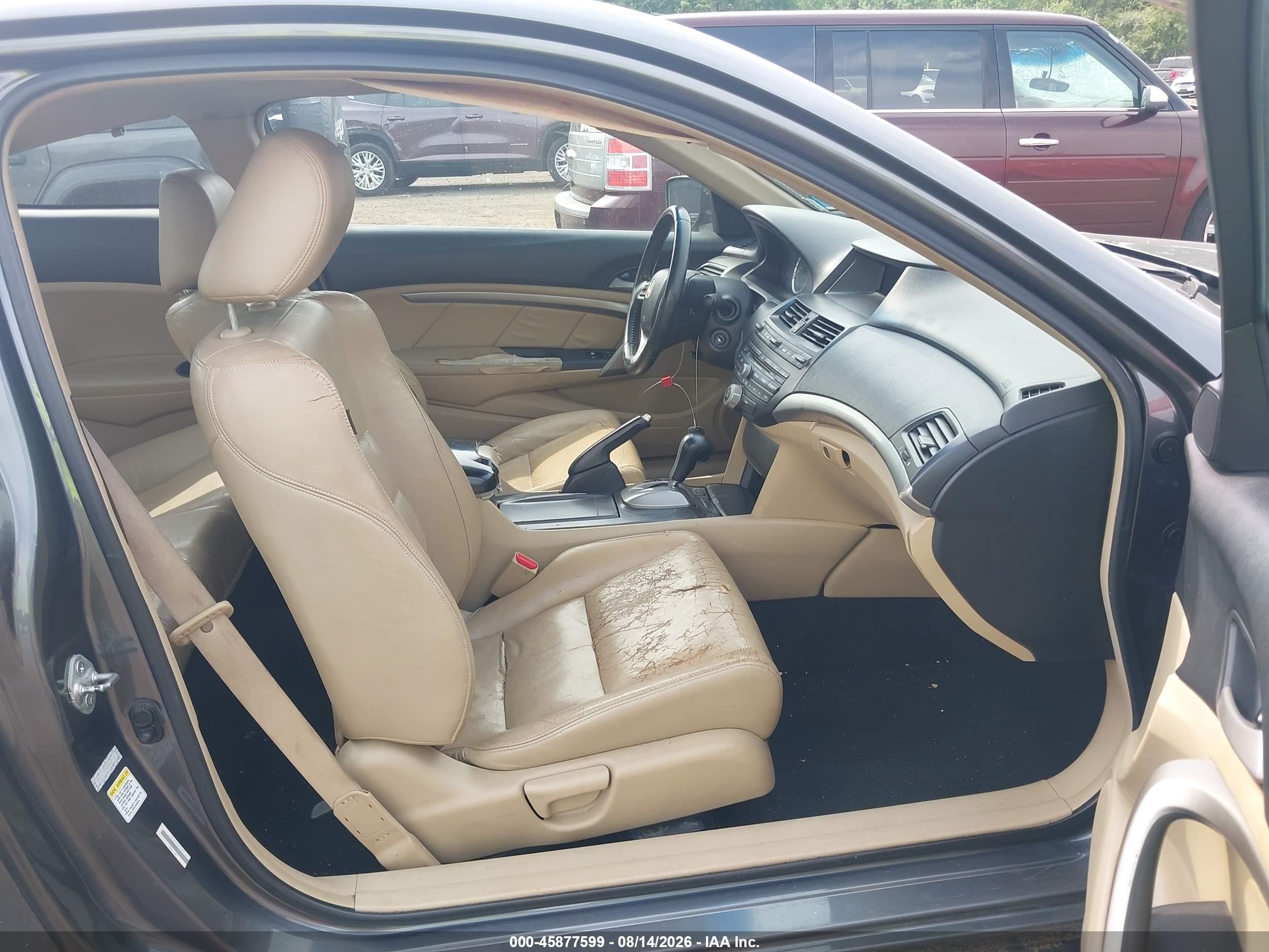 2009 Honda Accord 3.5 Ex-l Gray vin: 1HGCS22859A012014