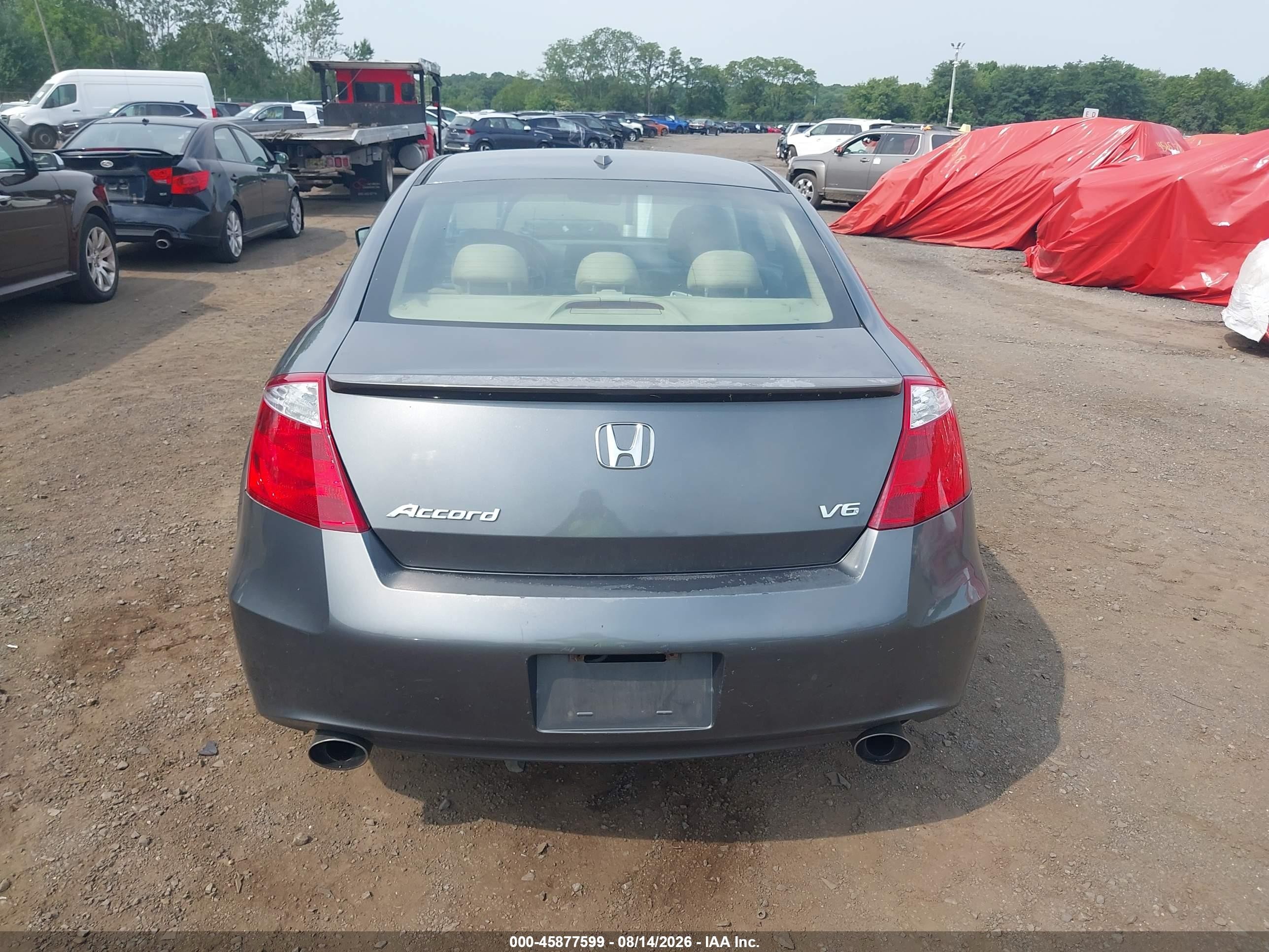 2009 Honda Accord 3.5 Ex-l Gray vin: 1HGCS22859A012014