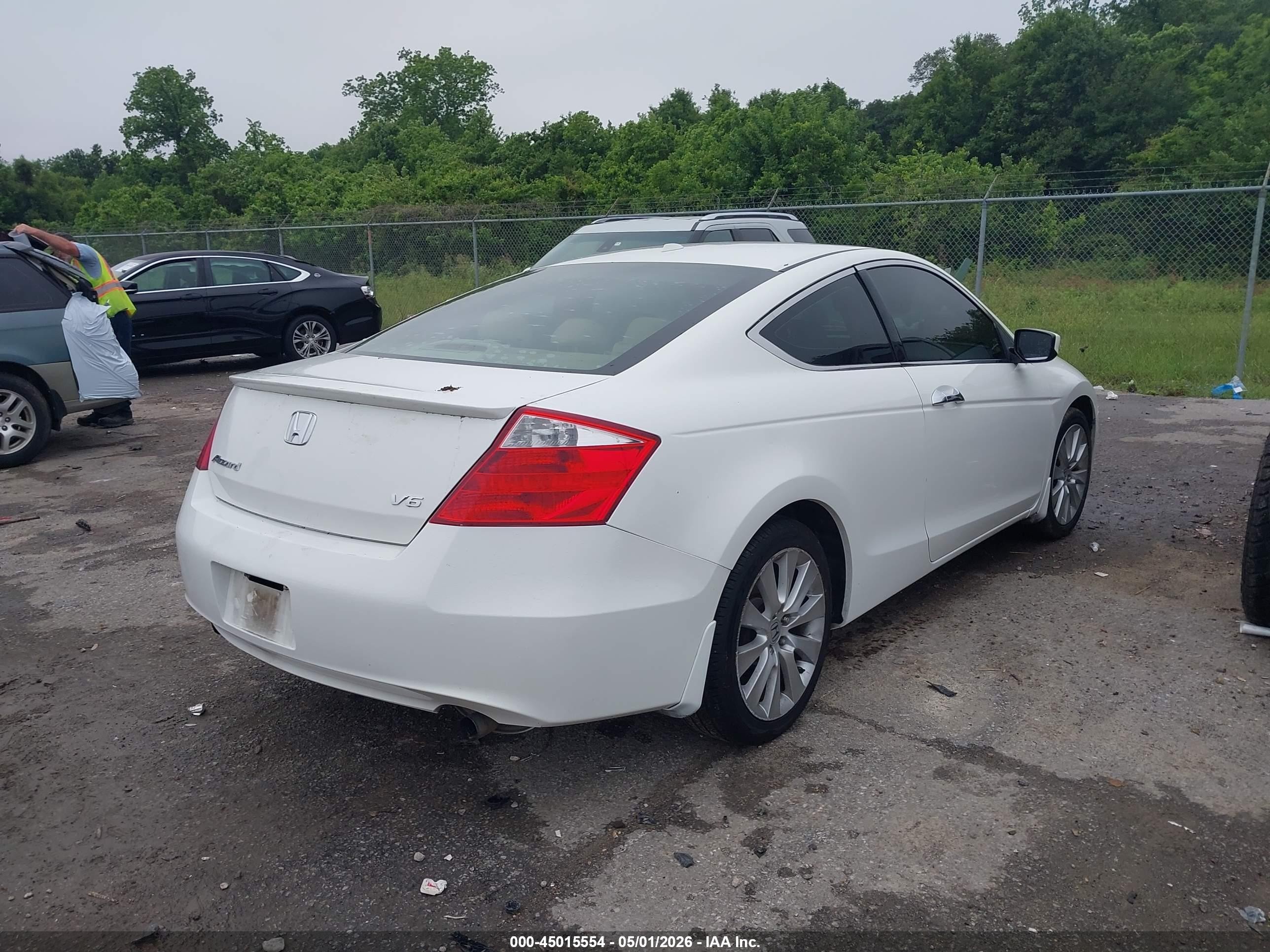 2008 Honda Accord 3.5 Ex-l White vin: 1HGCS22868A004714