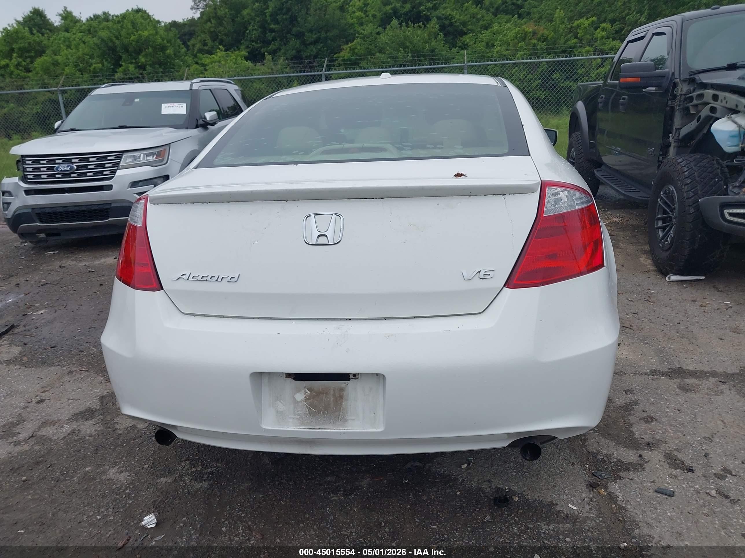 2008 Honda Accord 3.5 Ex-l White vin: 1HGCS22868A004714
