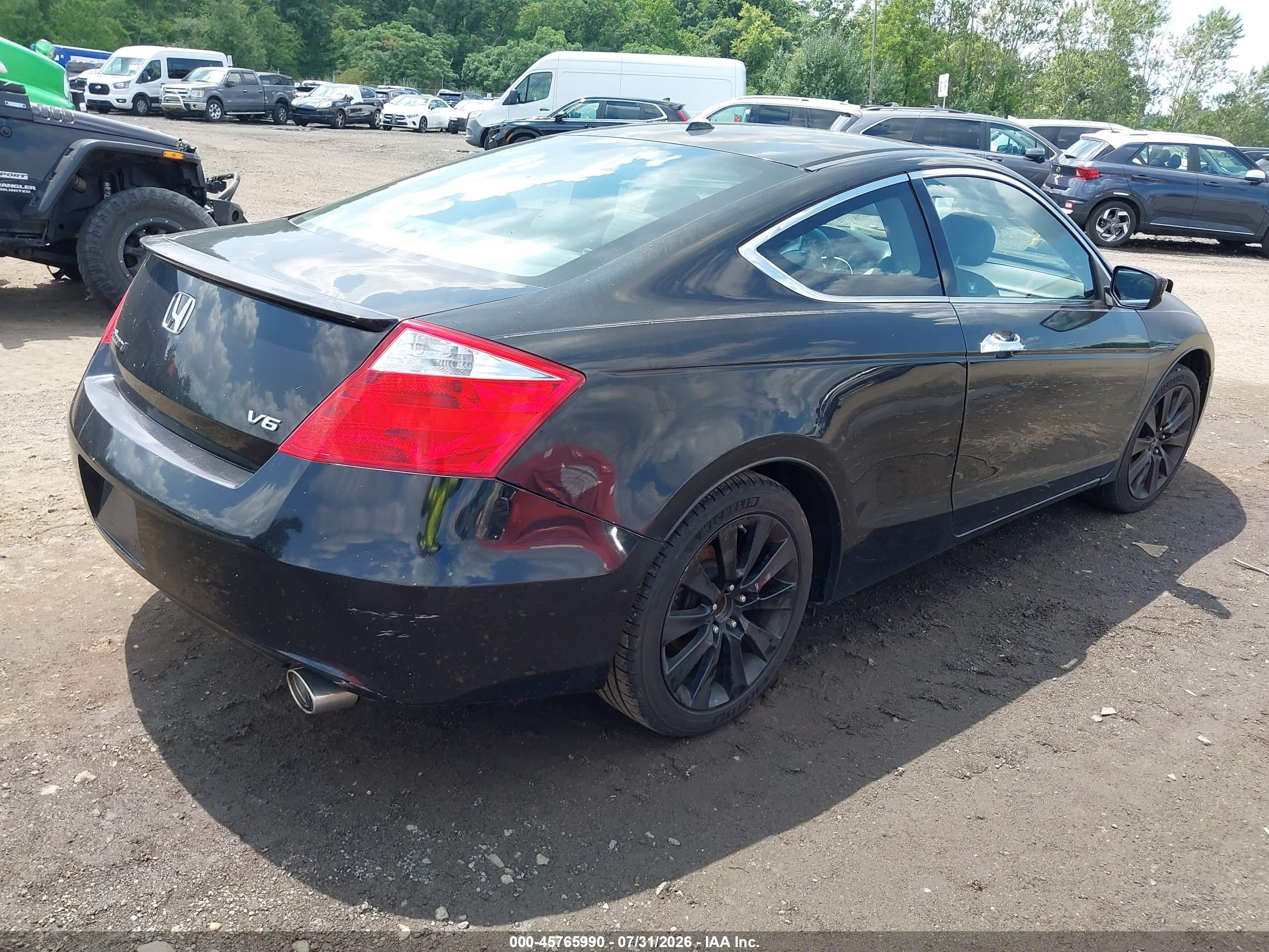 2009 Honda Accord 3.5 Ex-l Черный vin: 1HGCS22869A004889